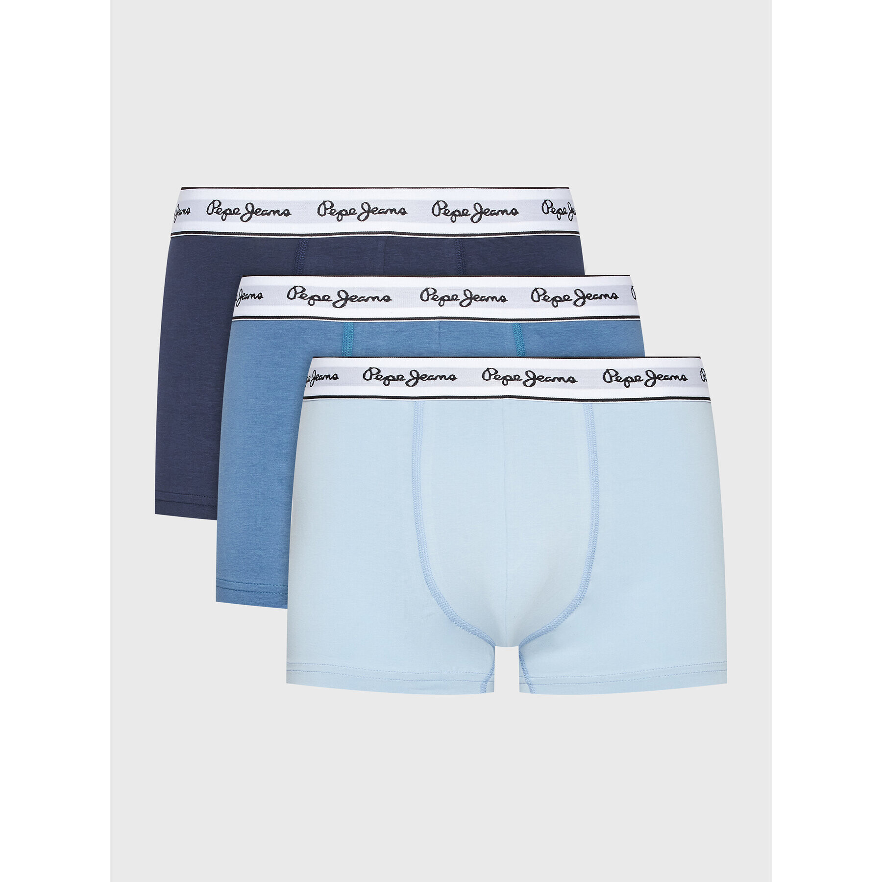 Pepe Jeans Boxerky Solid Tk 3P PMU10978 Modrá - Pepit.sk