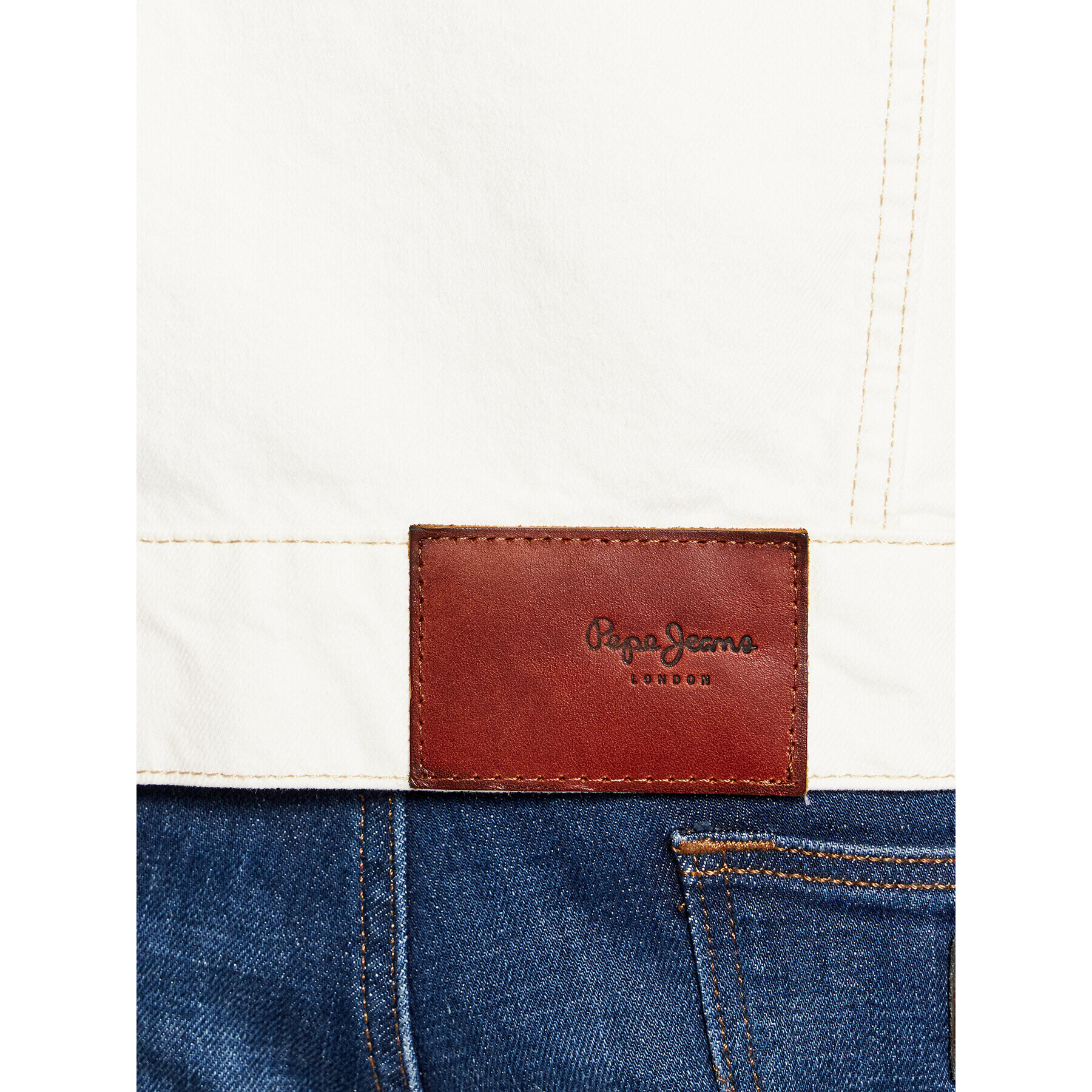 Pepe Jeans Džínsová bunda Pinner PM402465 Béžová Regular Fit - Pepit.sk