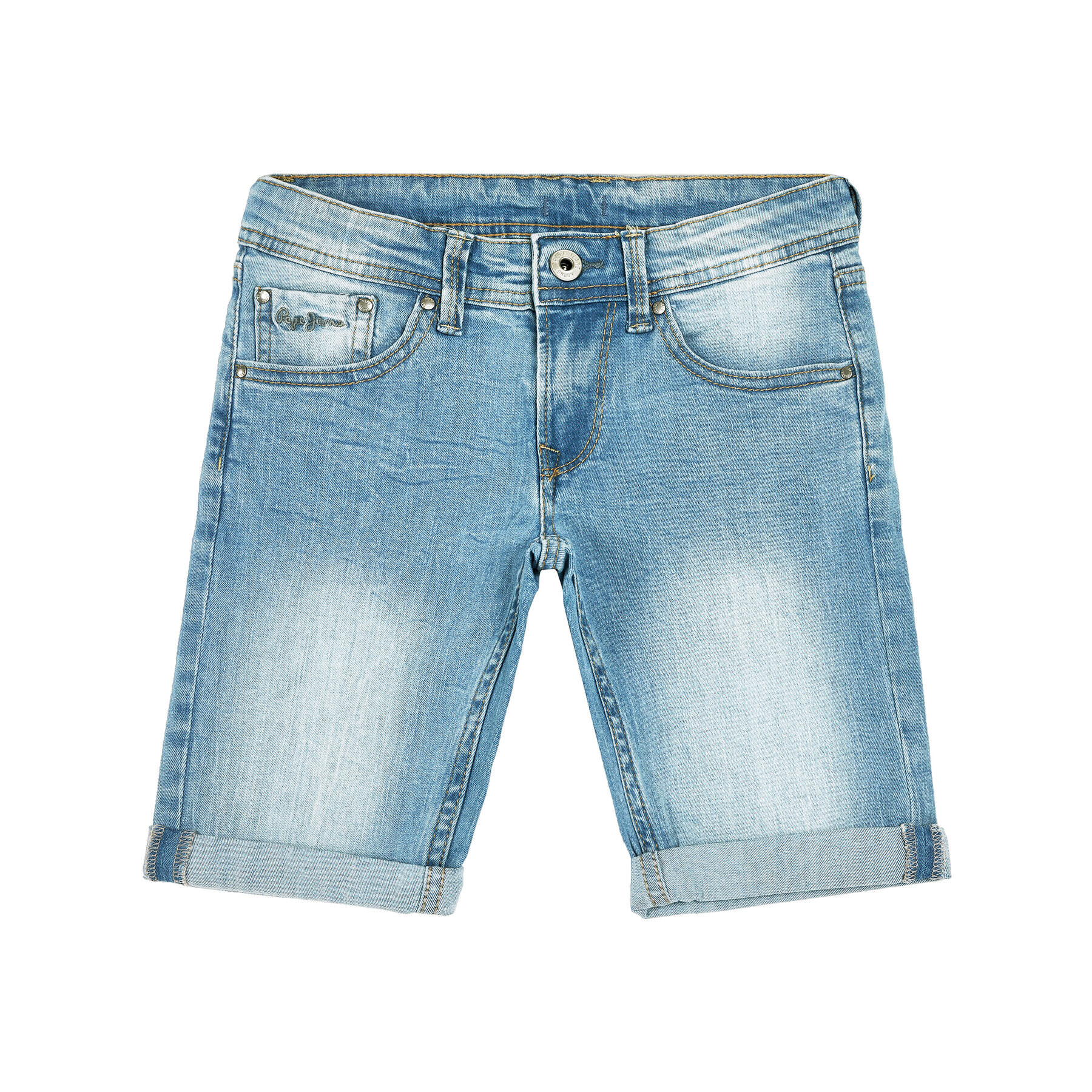 Pepe Jeans Džínsové šortky Becket PB800134 Modrá Slim Fit - Pepit.sk