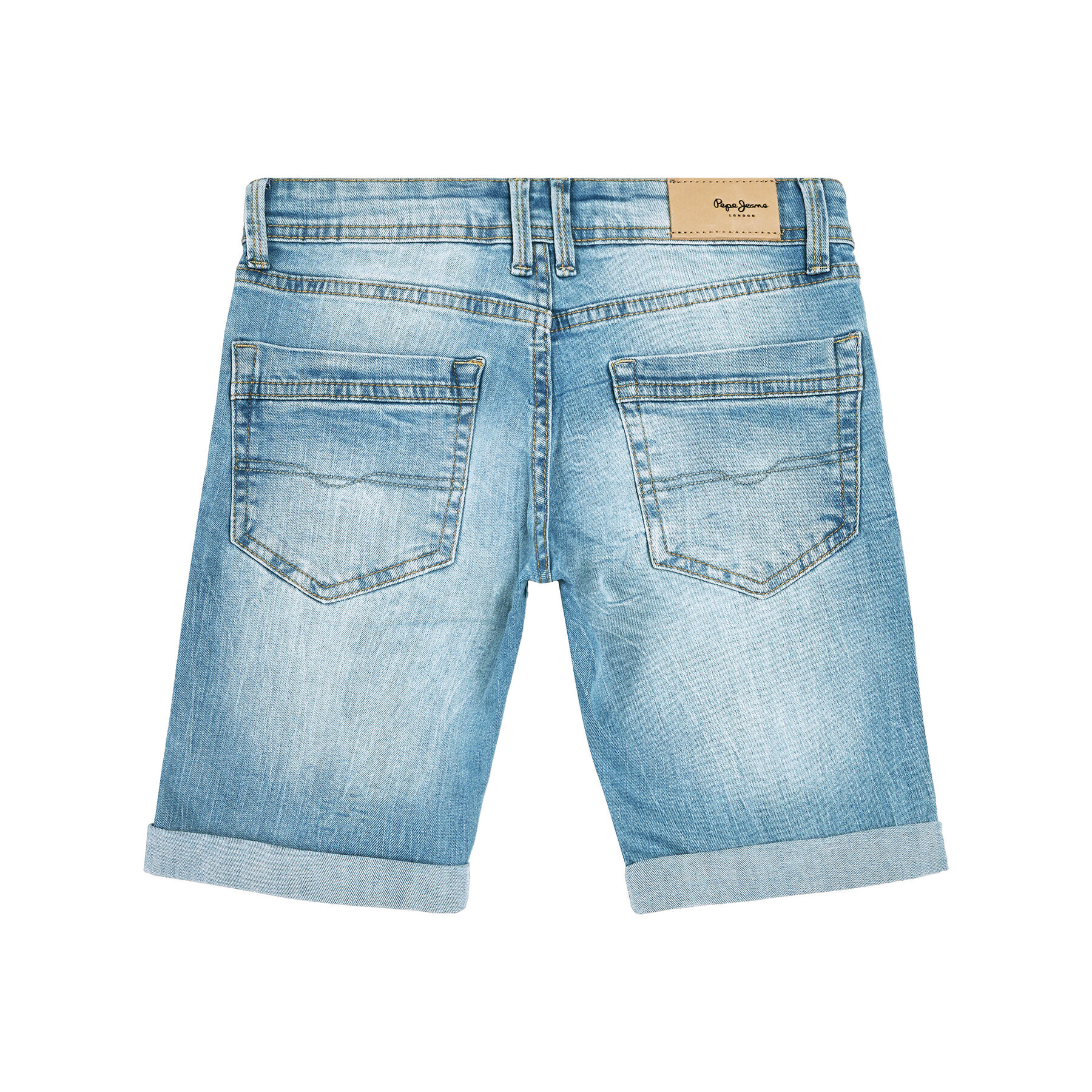 Pepe Jeans Džínsové šortky Becket PB800134 Modrá Slim Fit - Pepit.sk