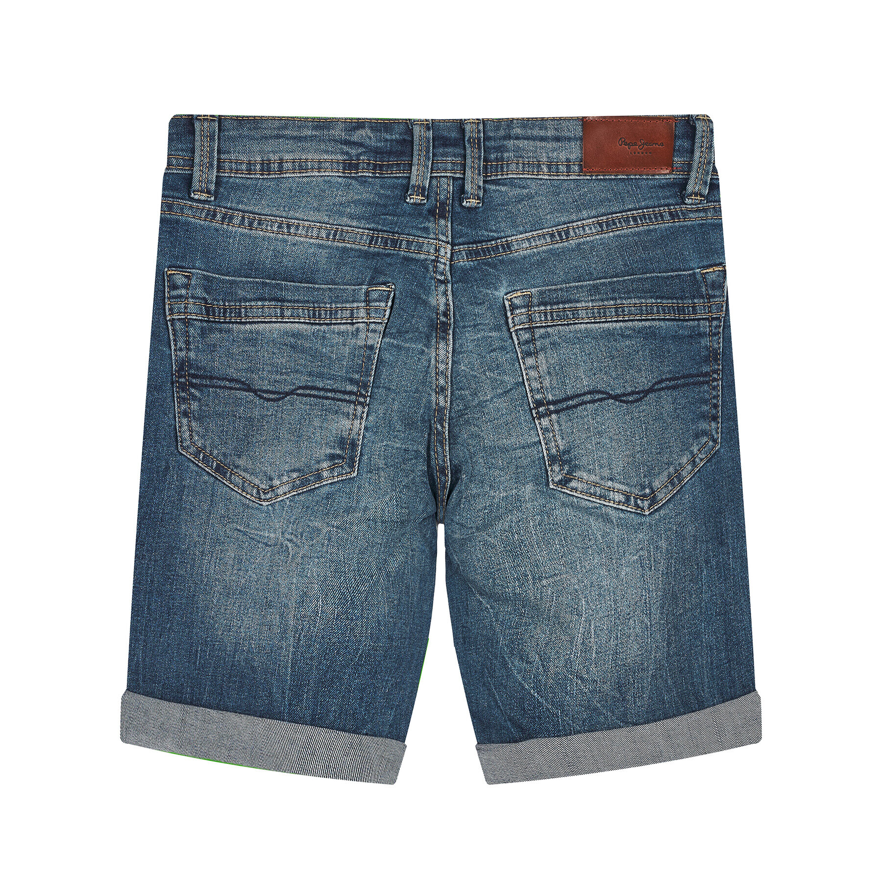 Pepe Jeans Džínsové šortky Becket PB800134 Tmavomodrá Slim Fit - Pepit.sk