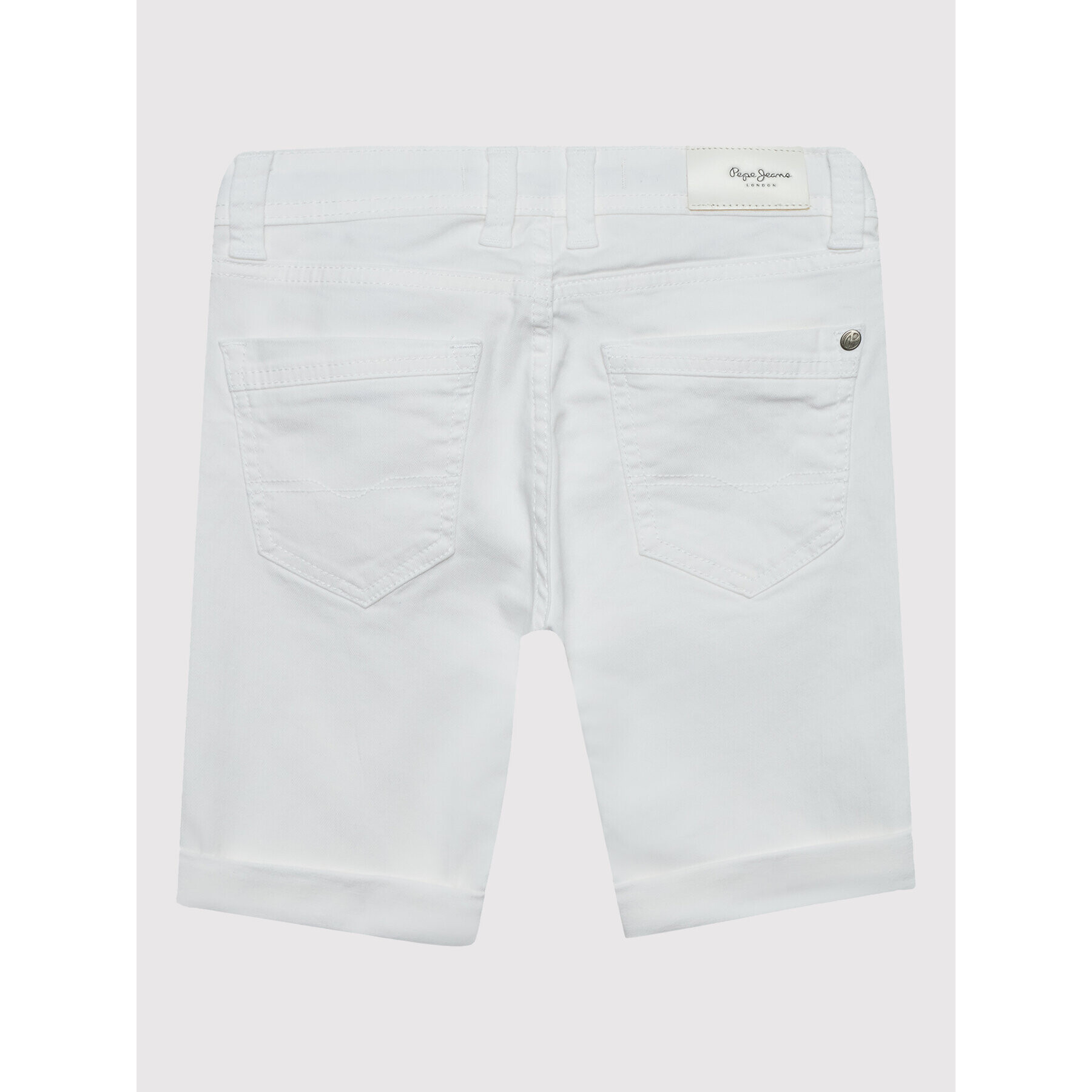 Pepe Jeans Džínsové šortky Becket PB800692 Biela Slim Fit - Pepit.sk