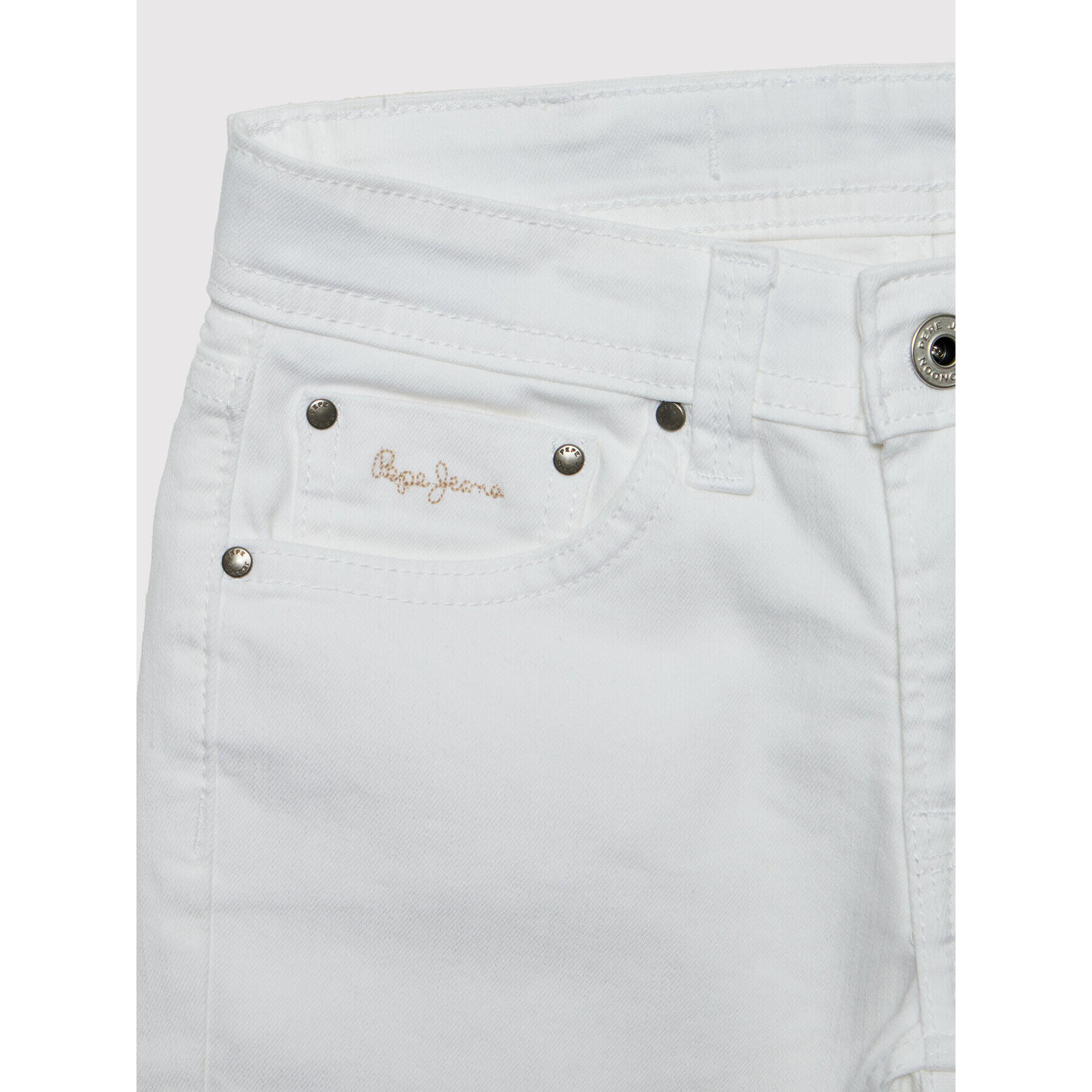 Pepe Jeans Džínsové šortky Becket PB800692 Biela Slim Fit - Pepit.sk