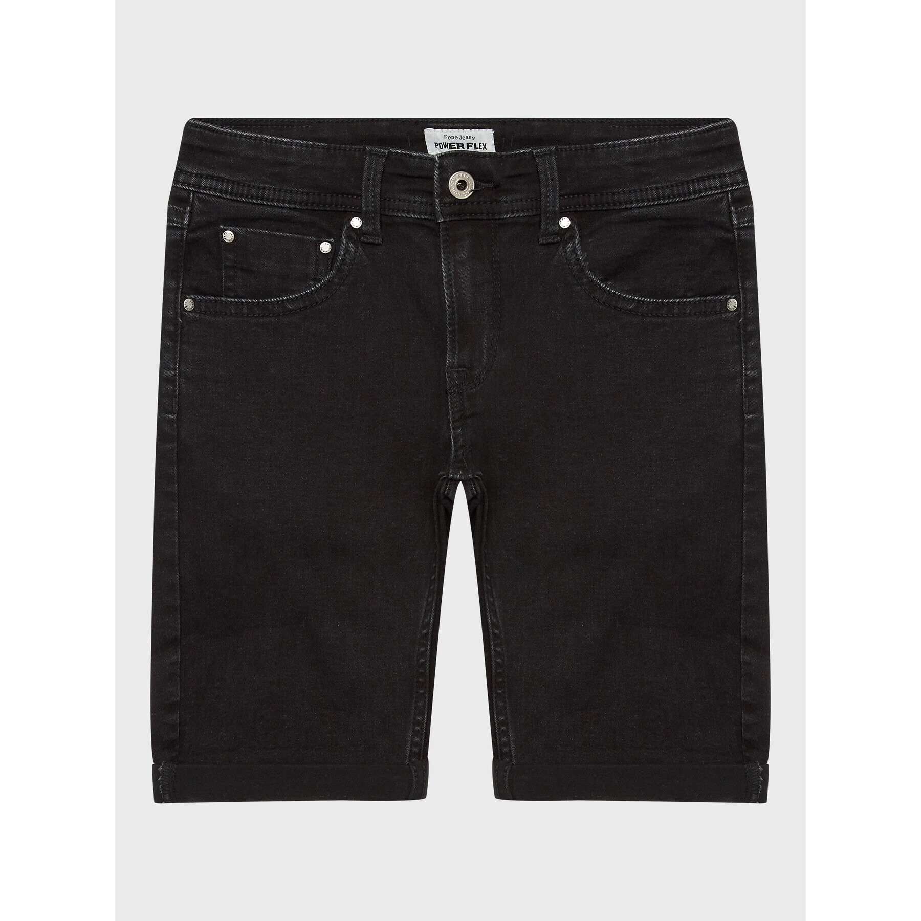 Pepe Jeans Džínsové šortky Becket Short PB800692XR0 Čierna Slim Fit - Pepit.sk