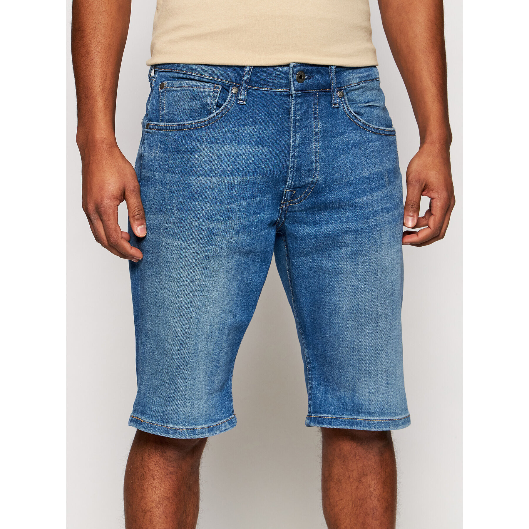 Pepe Jeans Džínsové šortky Callen PM800707 Tmavomodrá Relaxed Fit - Pepit.sk