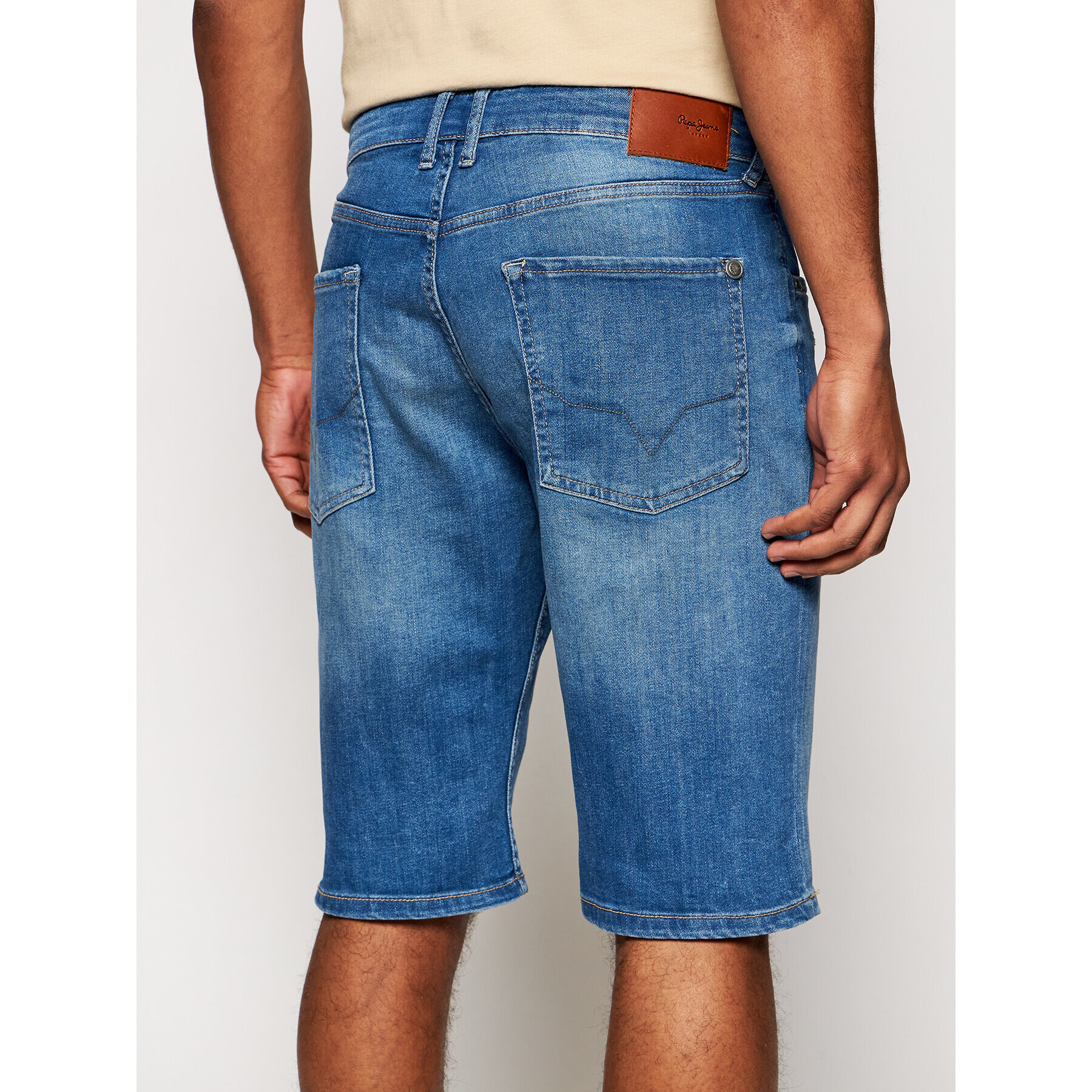 Pepe Jeans Džínsové šortky Callen PM800707 Tmavomodrá Relaxed Fit - Pepit.sk