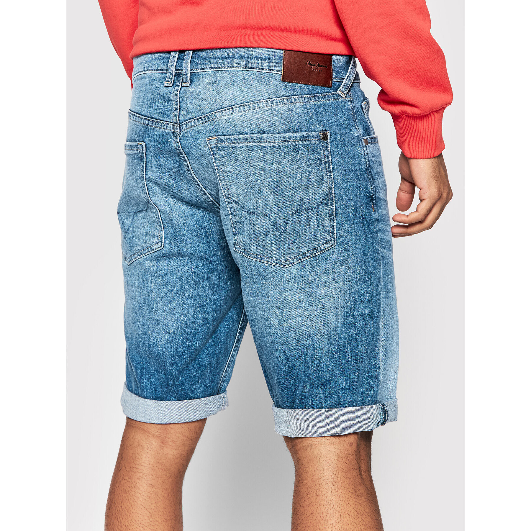 Pepe Jeans Džínsové šortky Callen PM800933 Modrá Relaxed Fit - Pepit.sk