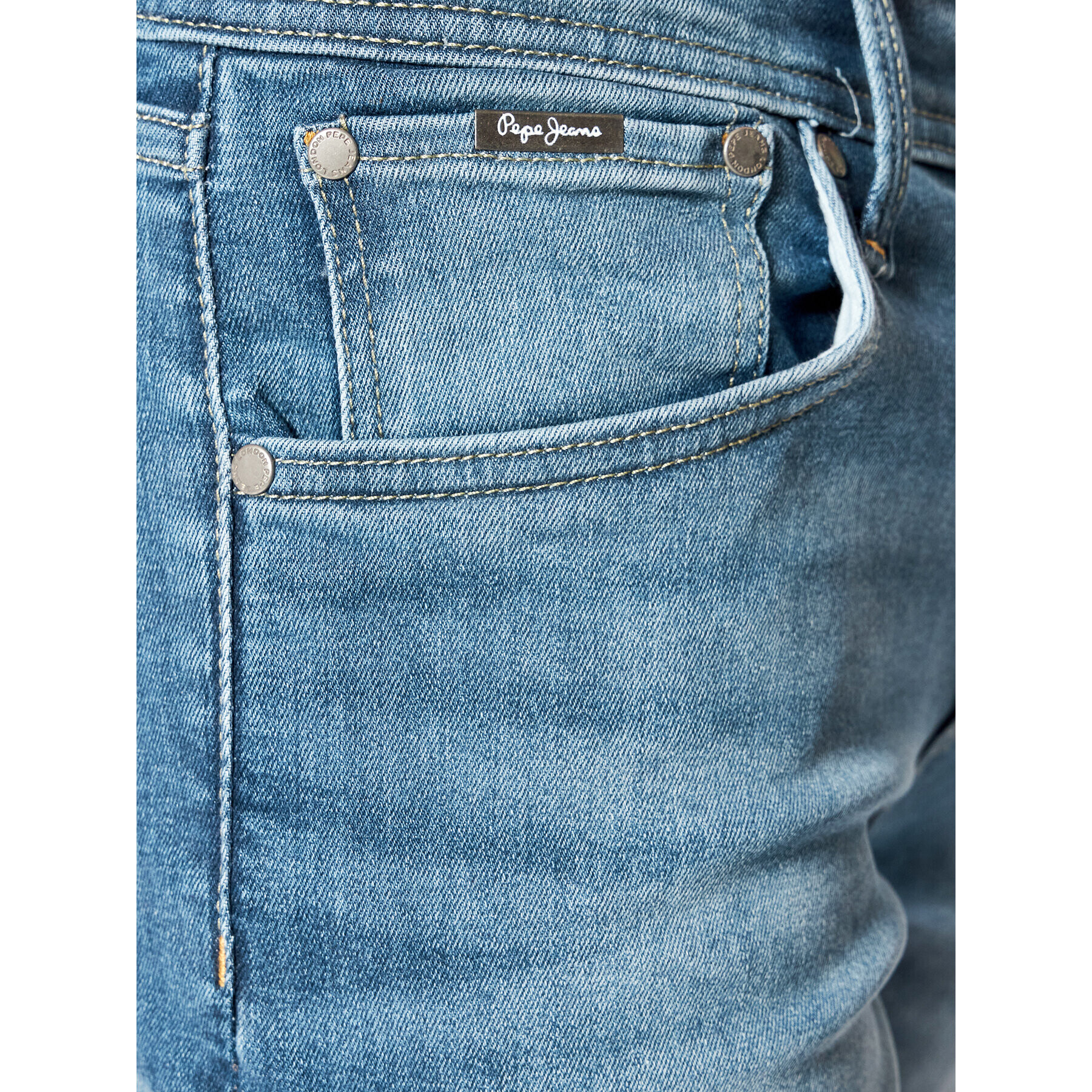 Pepe Jeans Džínsové šortky Cane PM800934 Modrá Slim Fit - Pepit.sk