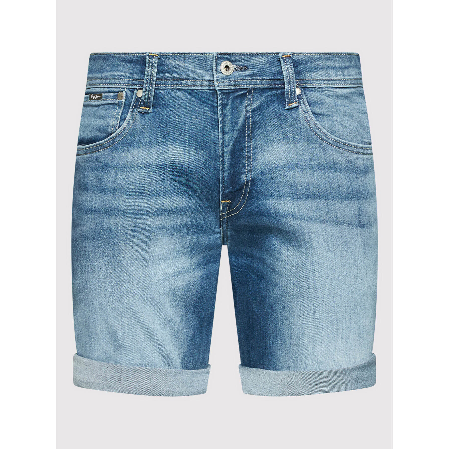 Pepe Jeans Džínsové šortky Cane PM800934 Modrá Slim Fit - Pepit.sk