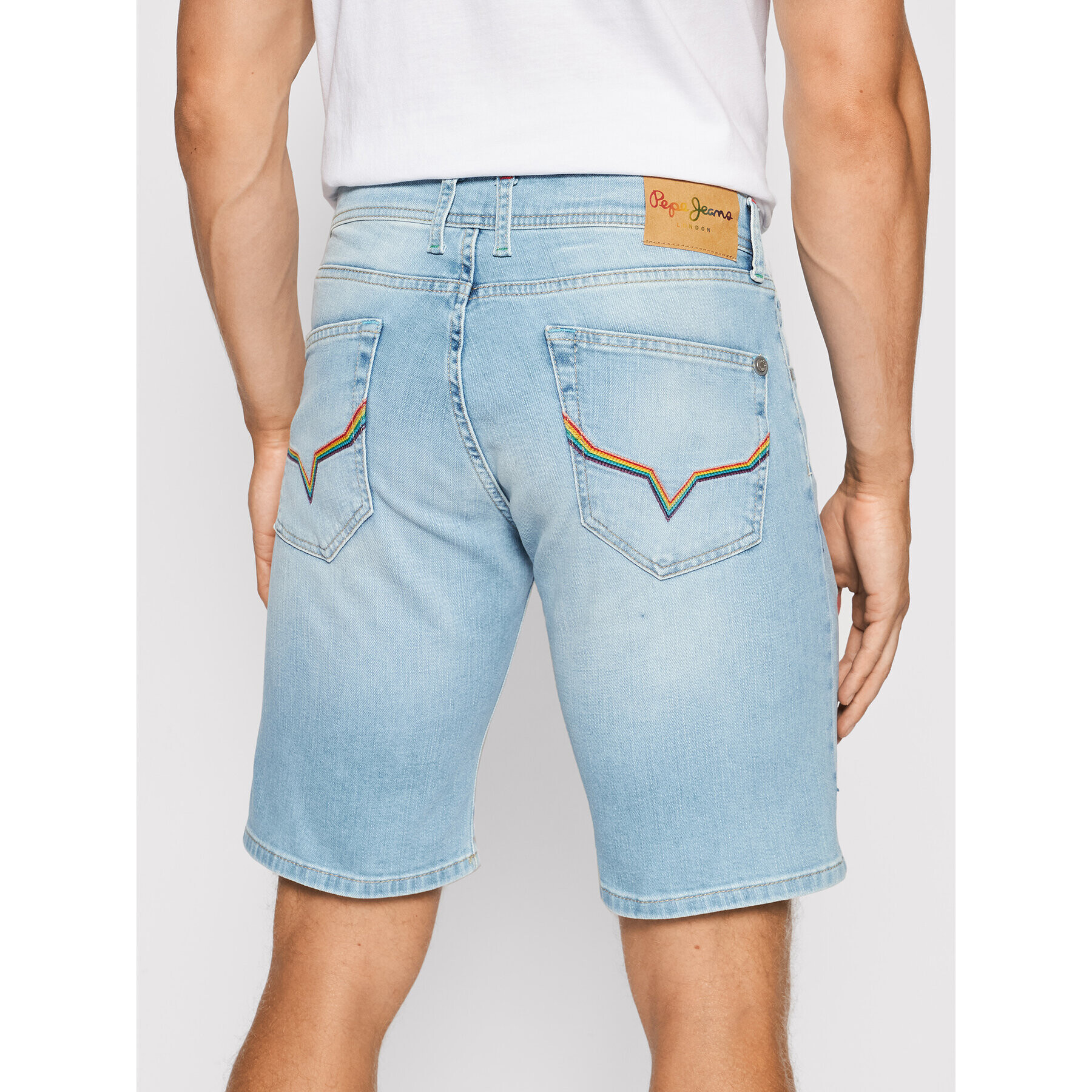 Pepe Jeans Džínsové šortky Cane Pride PM800795 Modrá Slim Fit - Pepit.sk