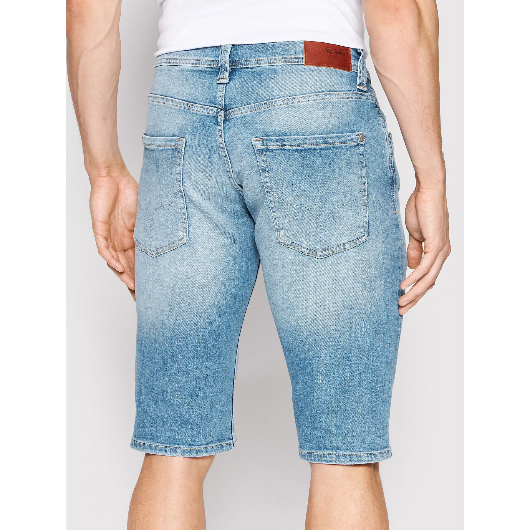 Pepe Jeans Džínsové šortky Cash PM800935 Modrá Regular Fit - Pepit.sk