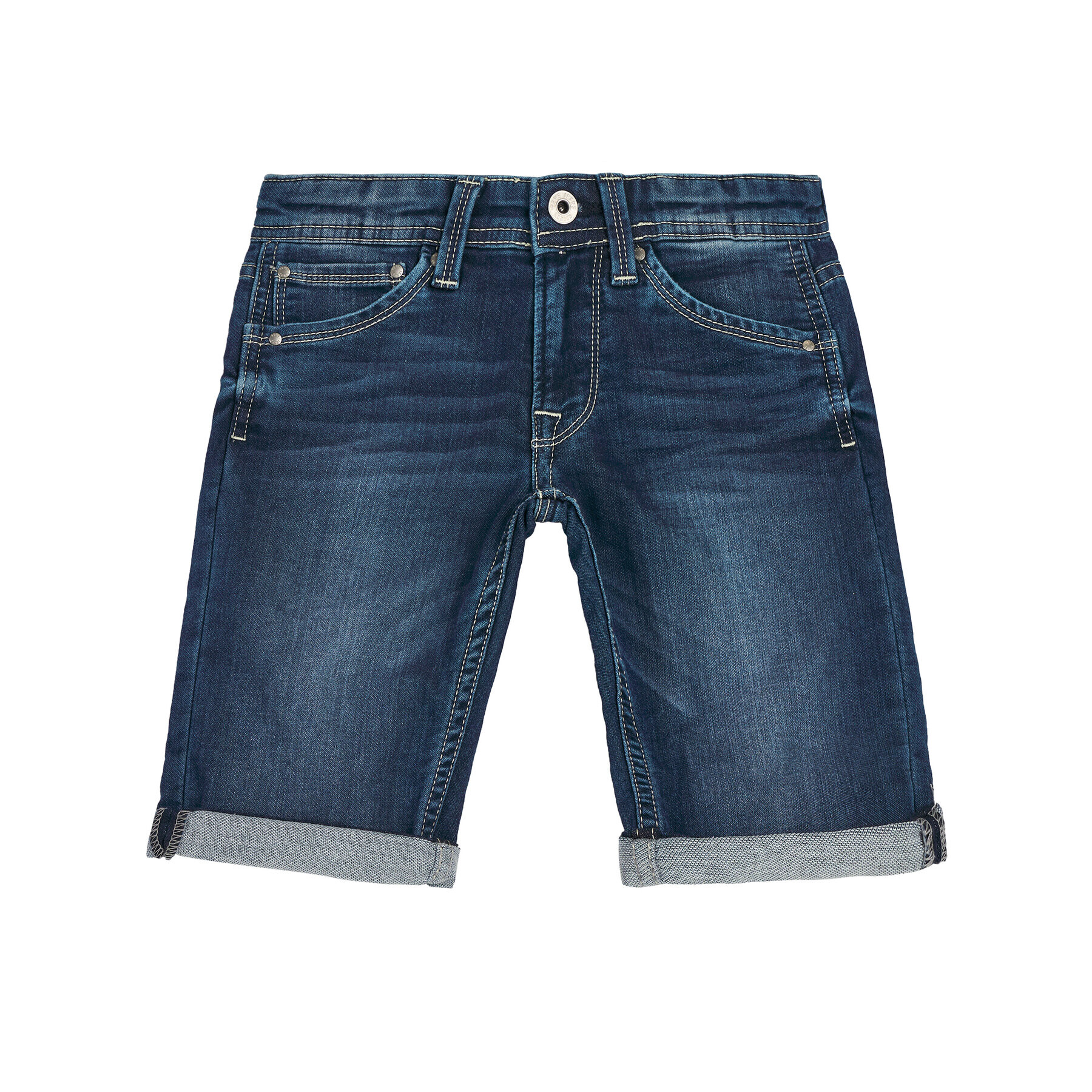 Pepe Jeans Džínsové šortky Cashed PB800333 Tmavomodrá Regular Fit - Pepit.sk