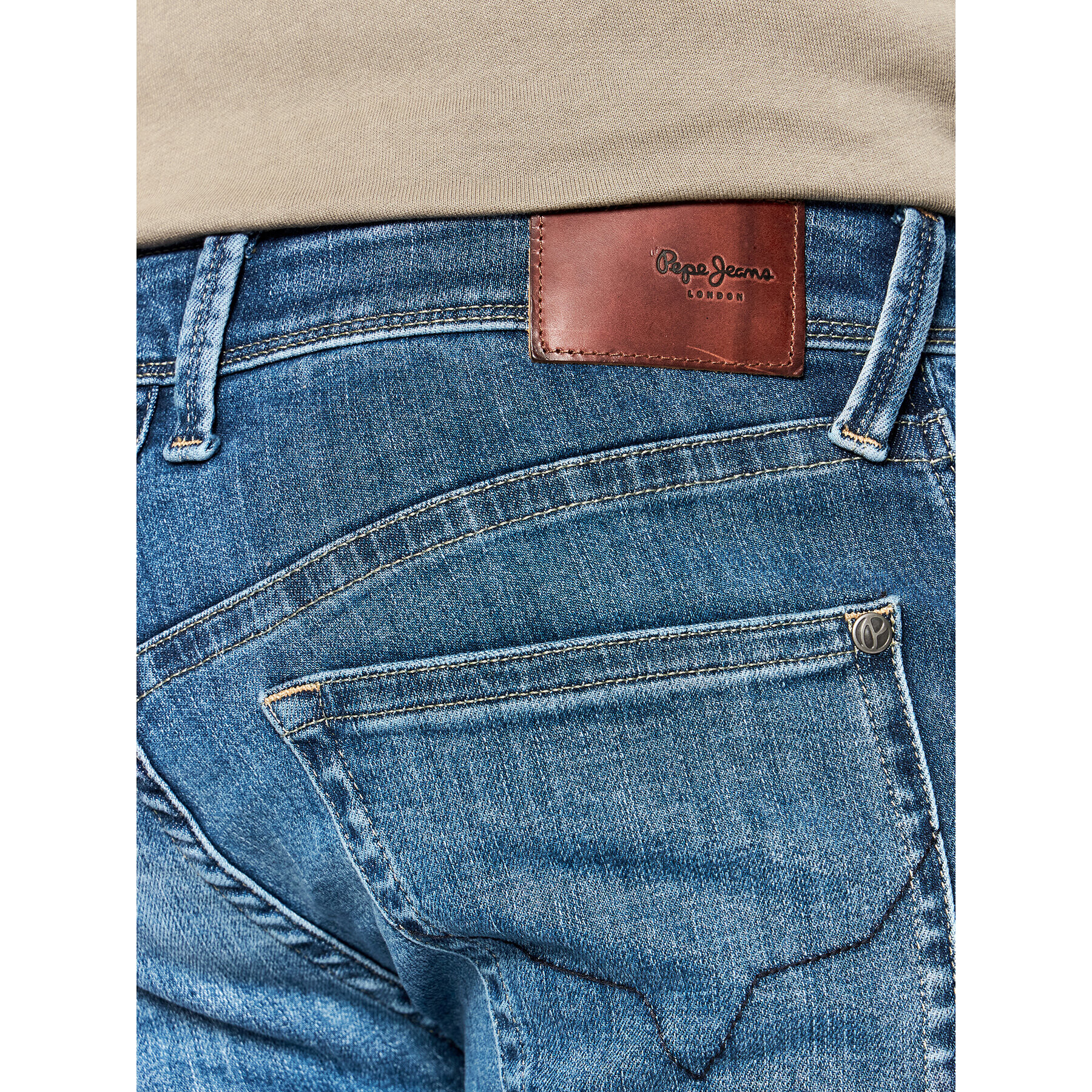 Pepe Jeans Džínsové šortky Hatch PM800937 Tmavomodrá Slim Fit - Pepit.sk