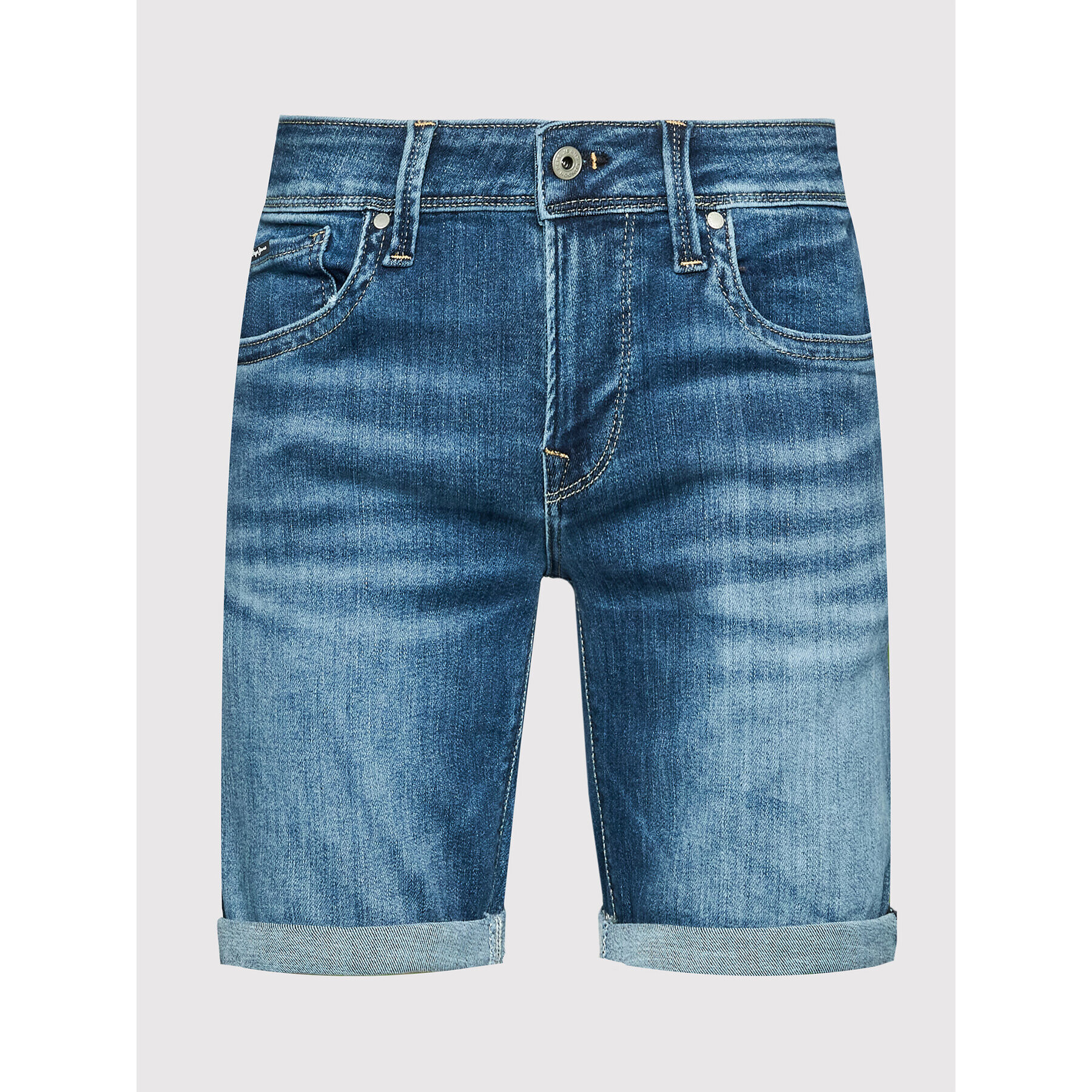 Pepe Jeans Džínsové šortky Hatch PM800937 Tmavomodrá Slim Fit - Pepit.sk