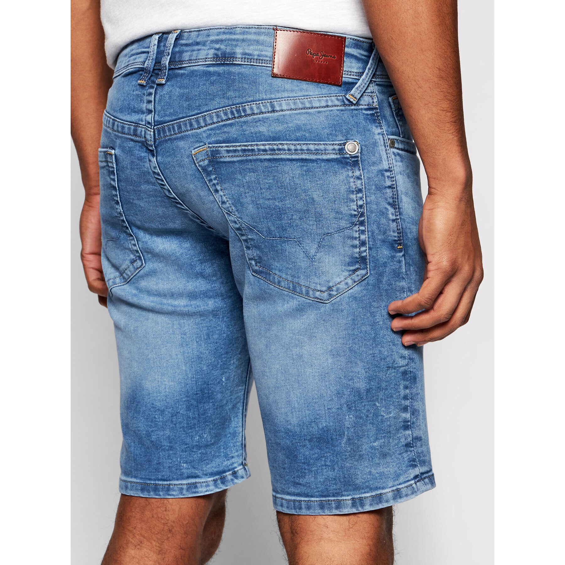 Pepe Jeans Džínsové šortky Hatch Tmavomodrá Slim Fit - Pepit.sk