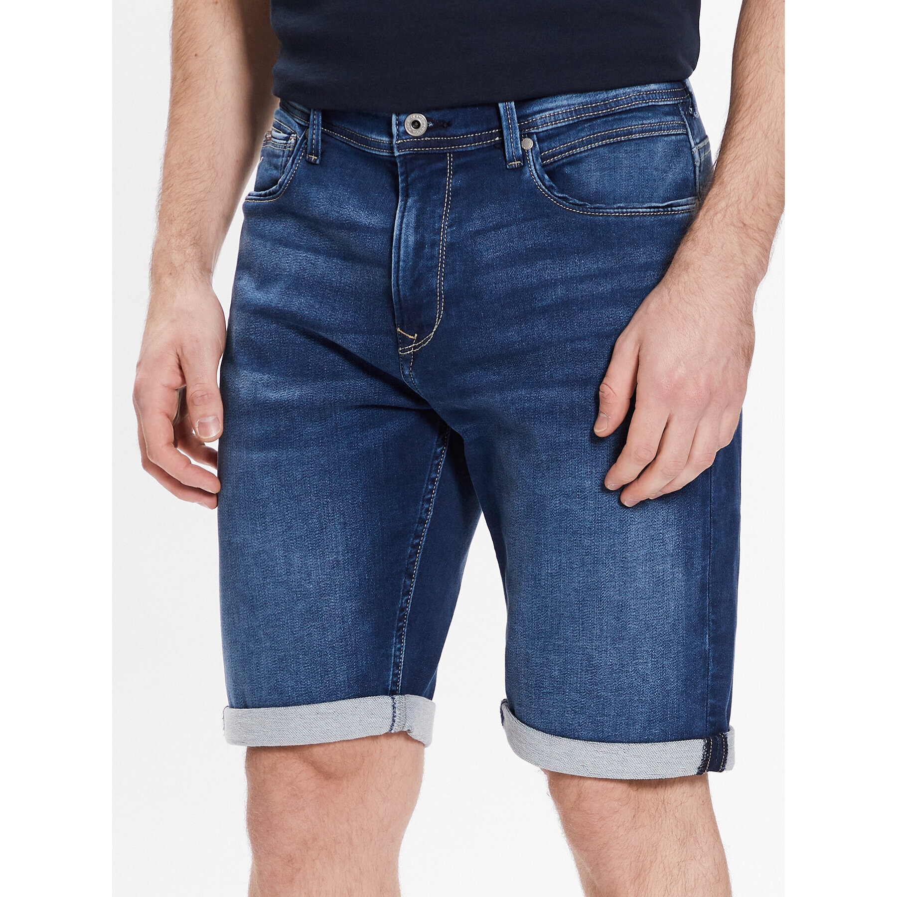 Pepe Jeans Džínsové šortky Jack Short PM801022CQ8 Modrá Regular Fit - Pepit.sk