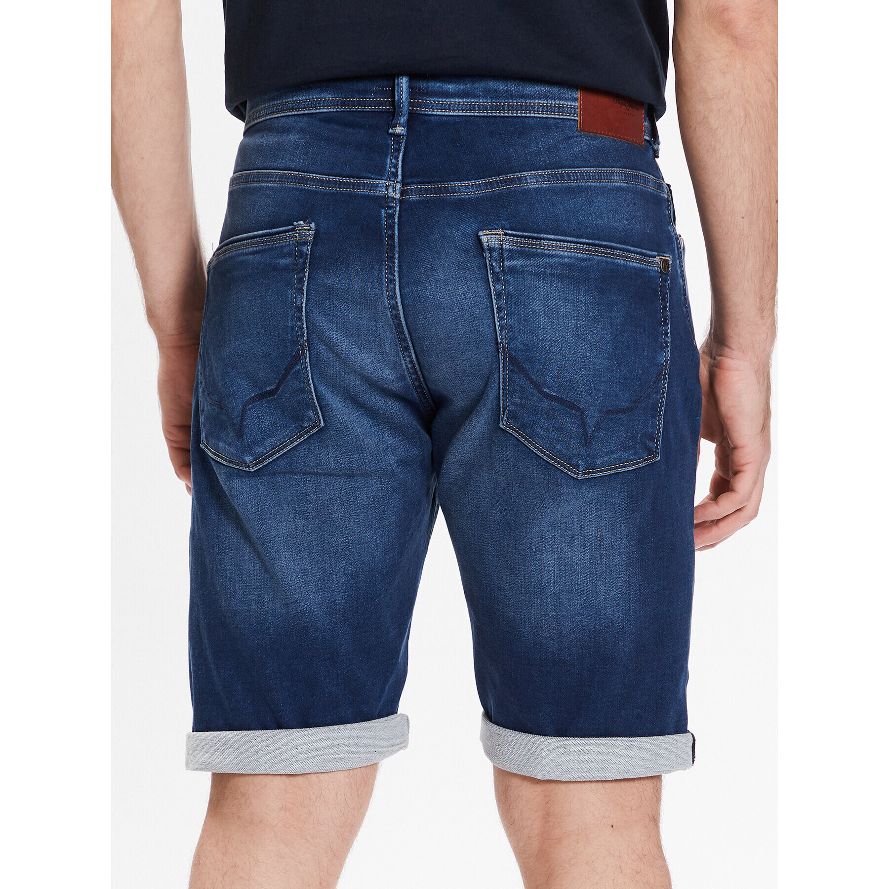 Pepe Jeans Džínsové šortky Jack Short PM801022CQ8 Modrá Regular Fit - Pepit.sk