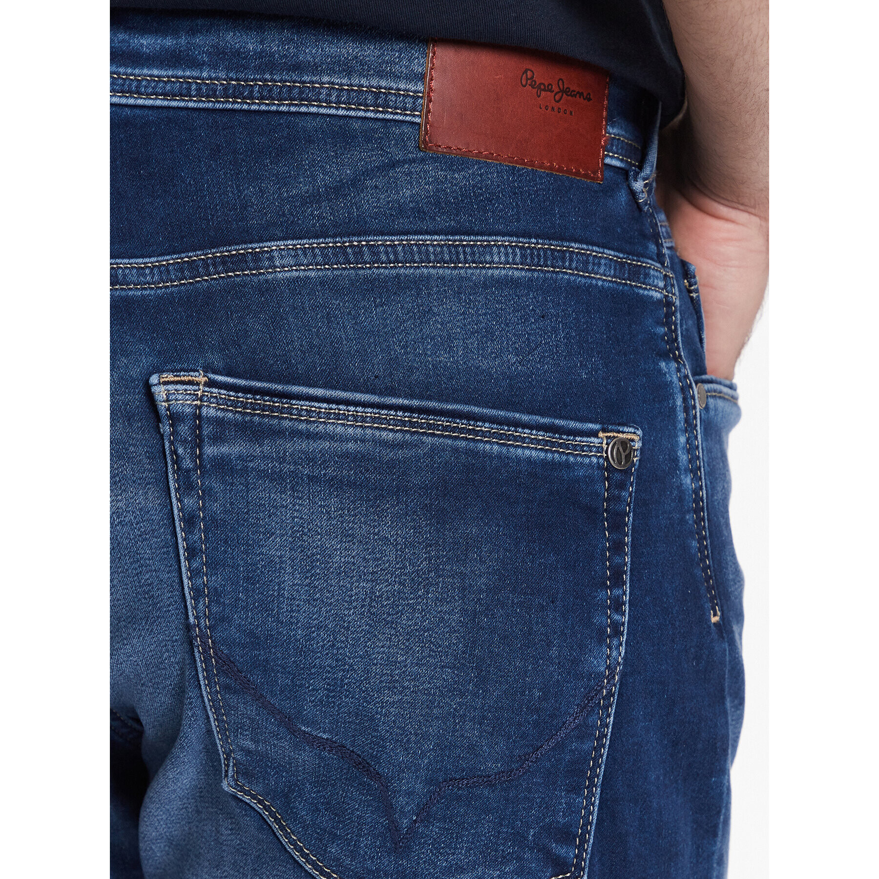 Pepe Jeans Džínsové šortky Jack Short PM801022CQ8 Modrá Regular Fit - Pepit.sk