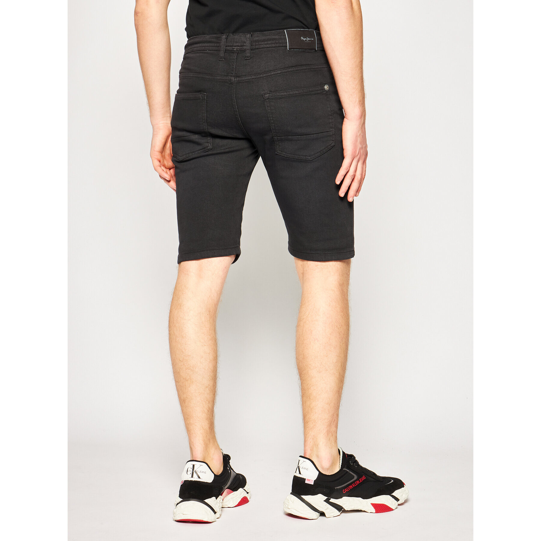 Pepe Jeans Džínsové šortky Jagger Short PM800720 Čierna Regular Fit - Pepit.sk