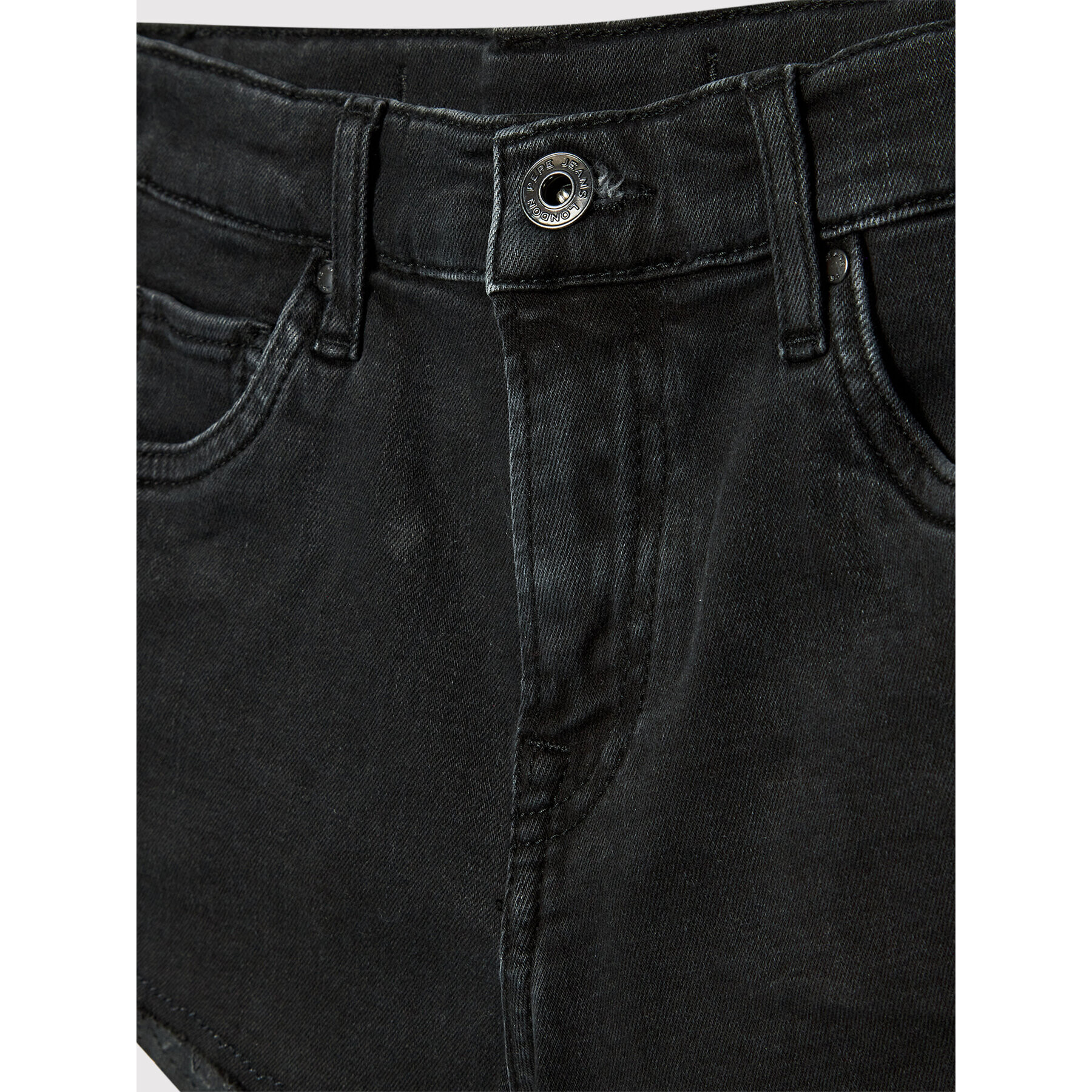 Pepe Jeans Džínsové šortky Patty PG800783 Čierna Regular Fit - Pepit.sk