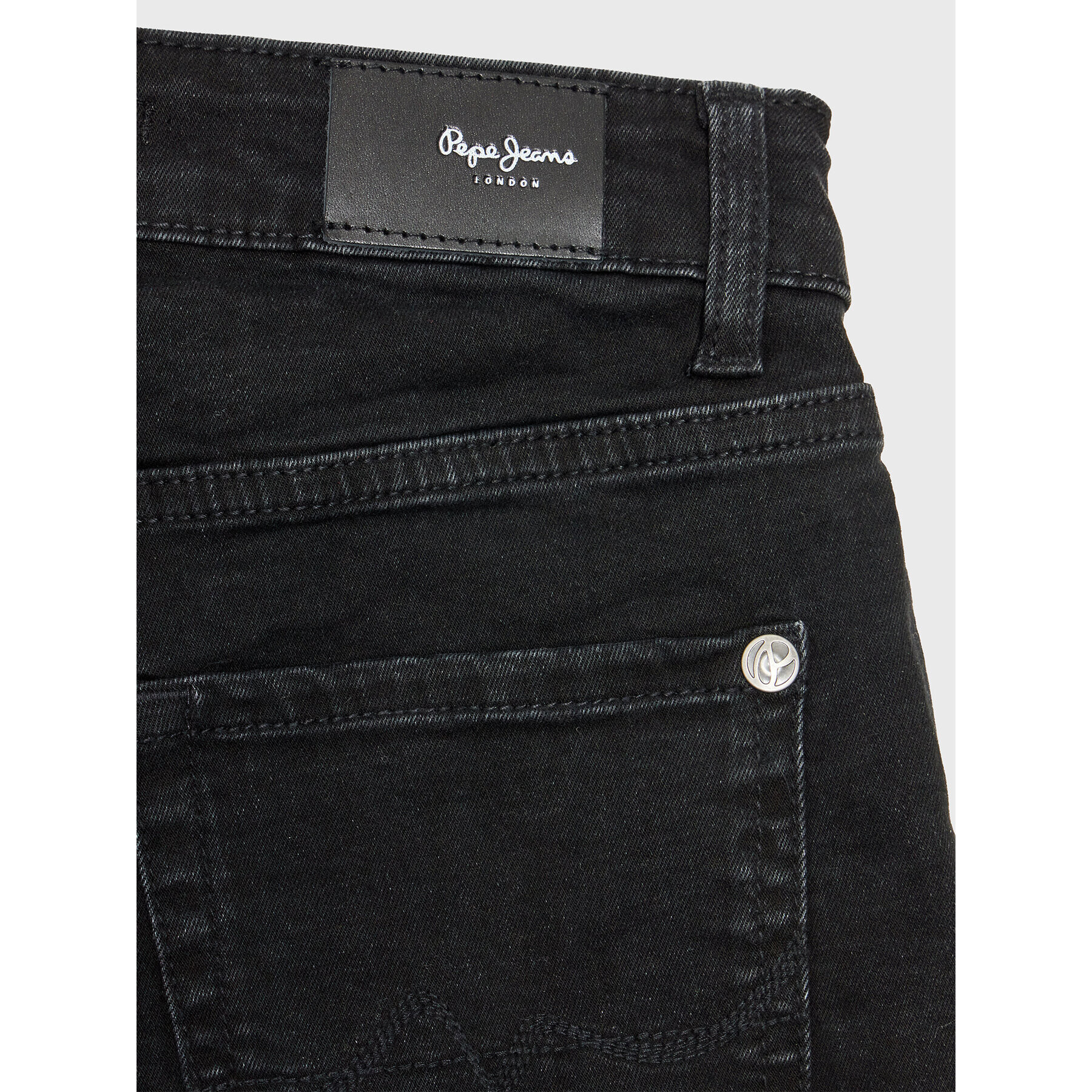 Pepe Jeans Džínsové šortky Patty Short PG800783XR0 Čierna Regular Fit - Pepit.sk