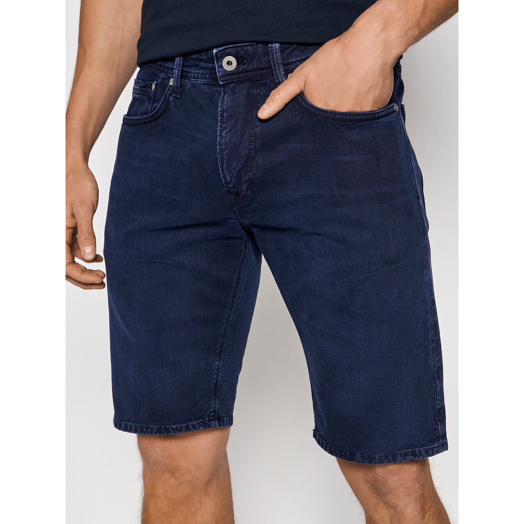 Pepe Jeans Džínsové šortky Stanley PM800792 Tmavomodrá Regular Fit - Pepit.sk