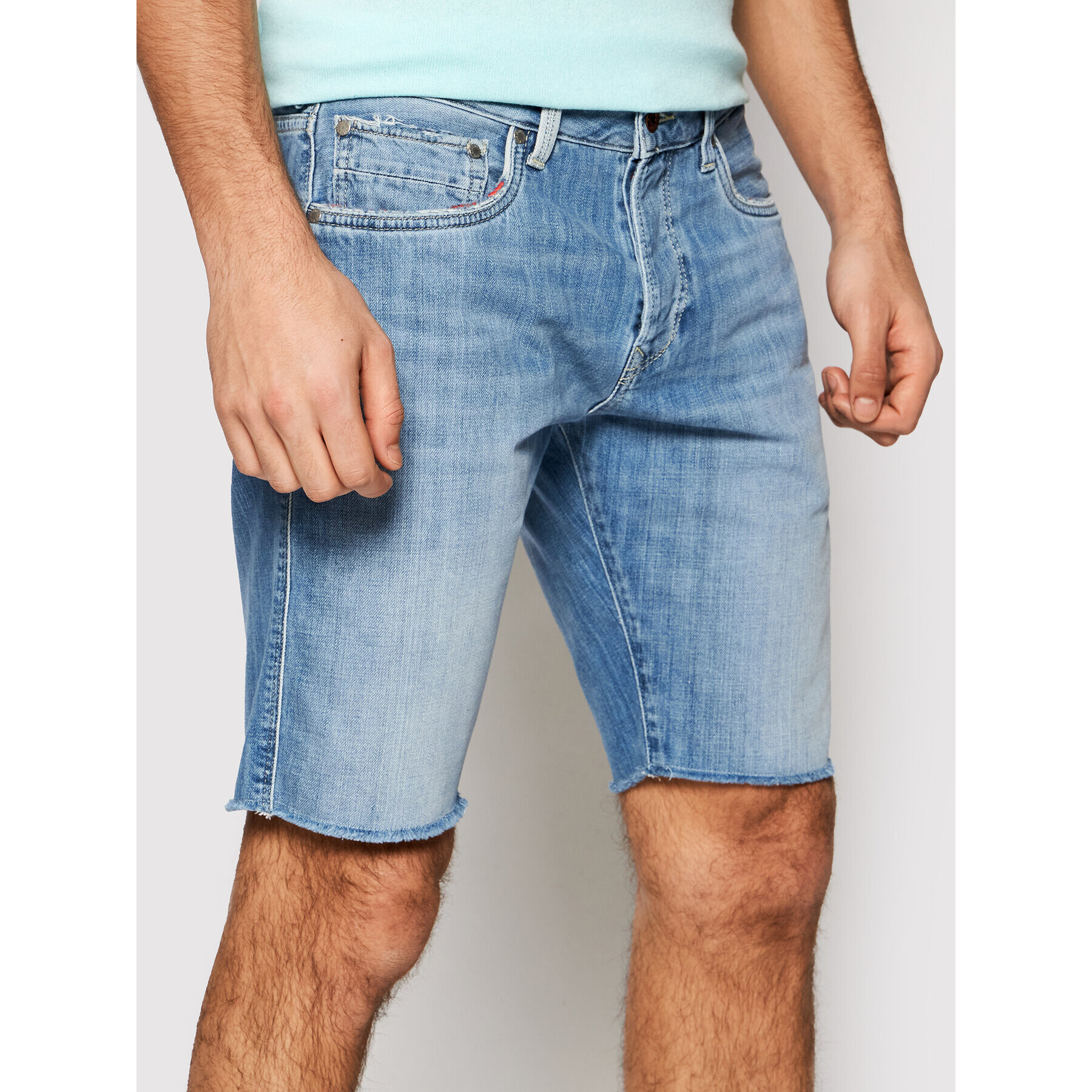 Pepe Jeans Džínsové šortky Stanley PM800853 Modrá Regular Fit - Pepit.sk