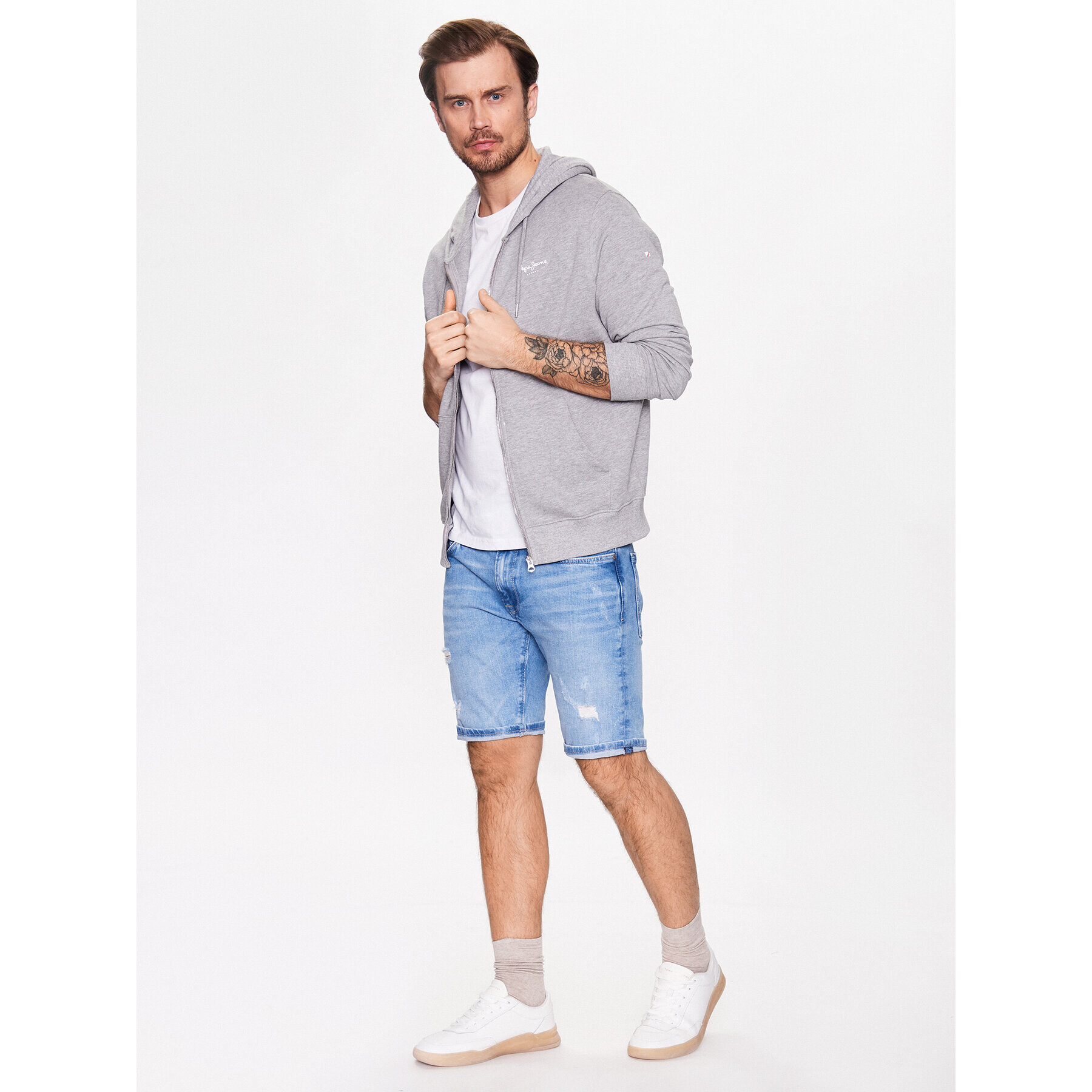 Pepe Jeans Džínsové šortky Stanley Short PM800940VT5 Modrá Tapered Fit - Pepit.sk