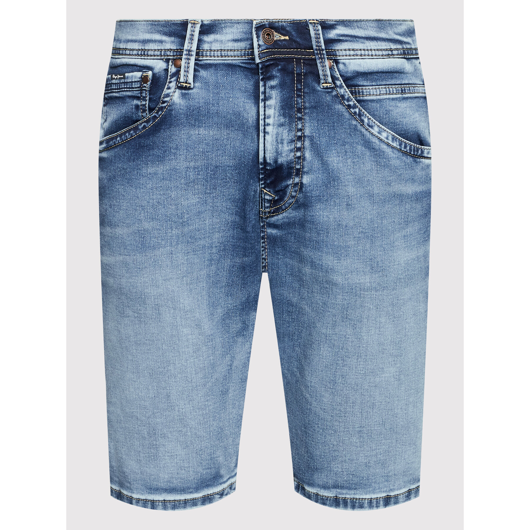 Pepe Jeans Džínsové šortky Track PM800941 Modrá Regular Fit - Pepit.sk