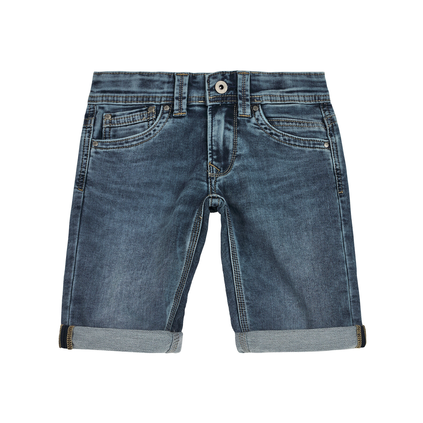 Pepe Jeans Džínsové šortky Tracker PB800522 Tmavomodrá Slim Fit - Pepit.sk