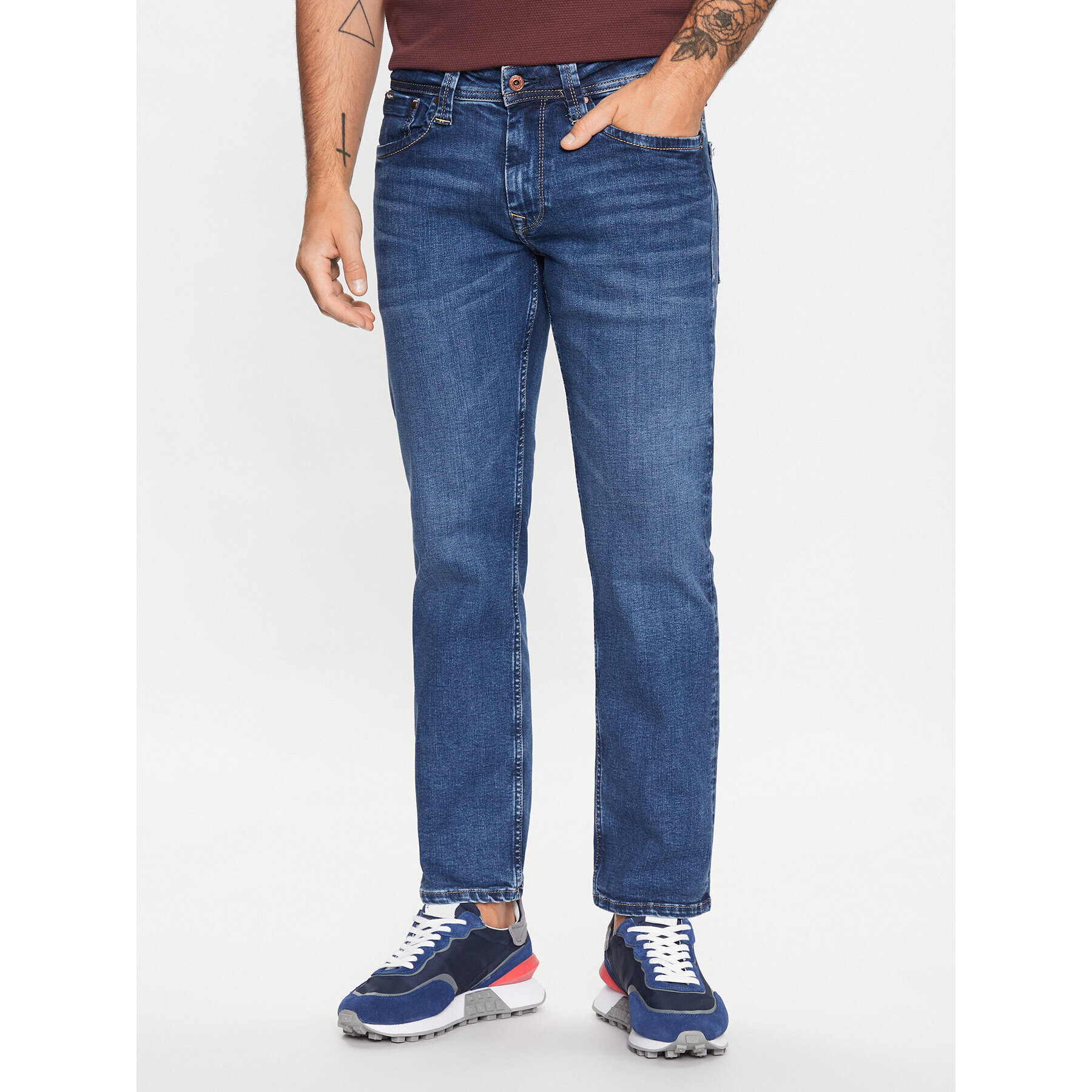 Pepe Jeans Džínsy Kingston Zip PM206468VX30 Modrá Relaxed Fit - Pepit.sk