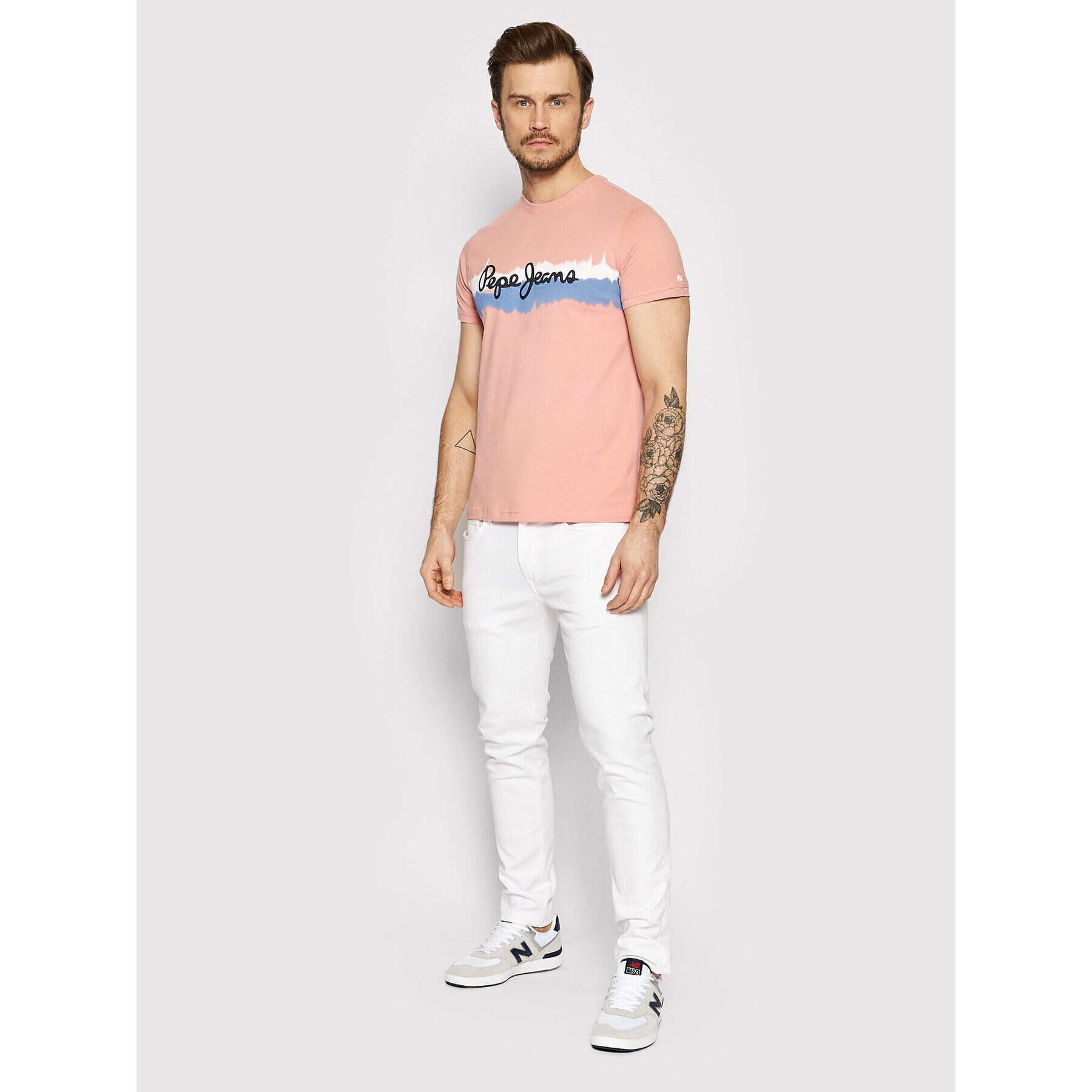 Pepe Jeans Džínsy Stanley PM206326 Biela Tapered Fit - Pepit.sk