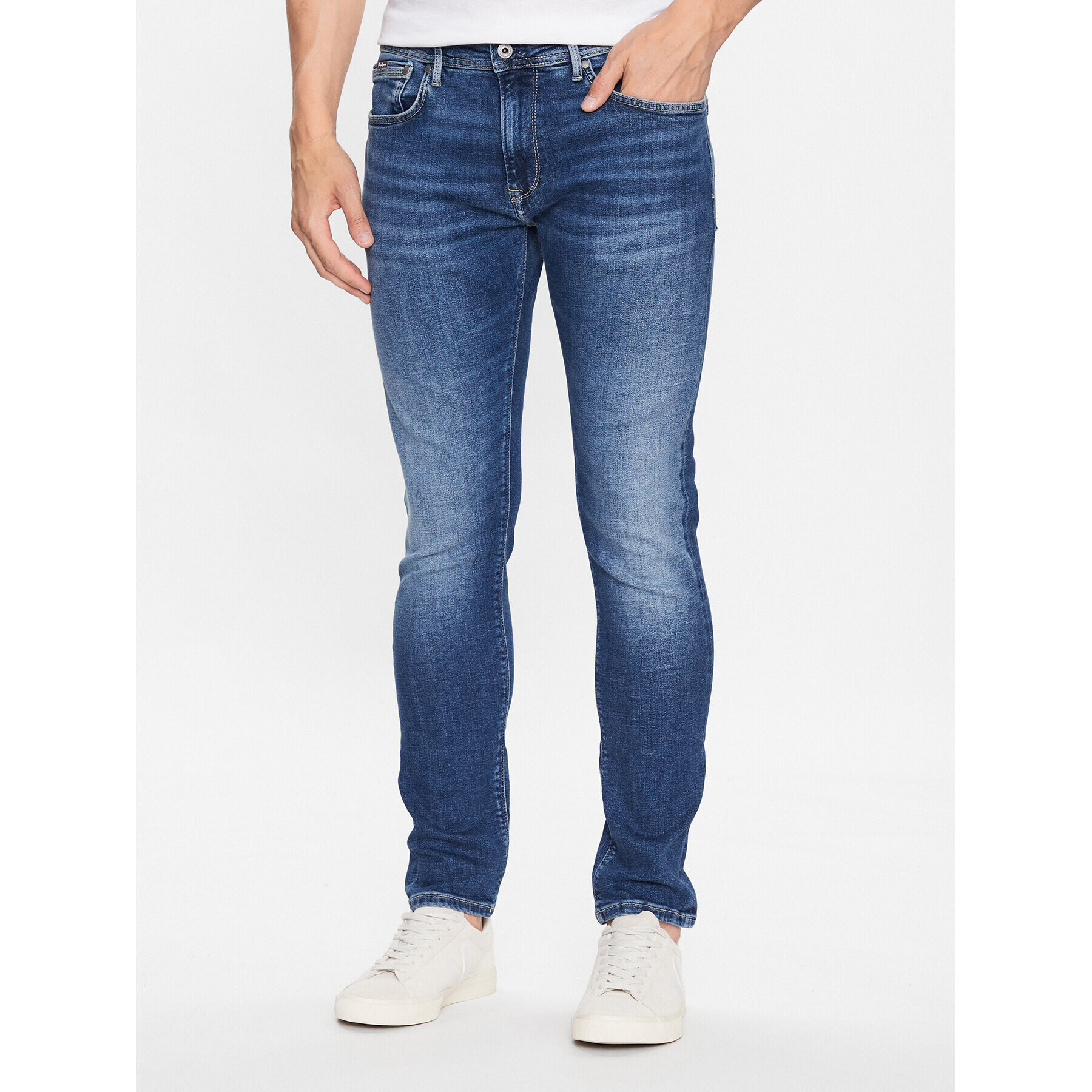 Pepe Jeans Džínsy Stanley PM206326HS6 Modrá Tapered Fit - Pepit.sk