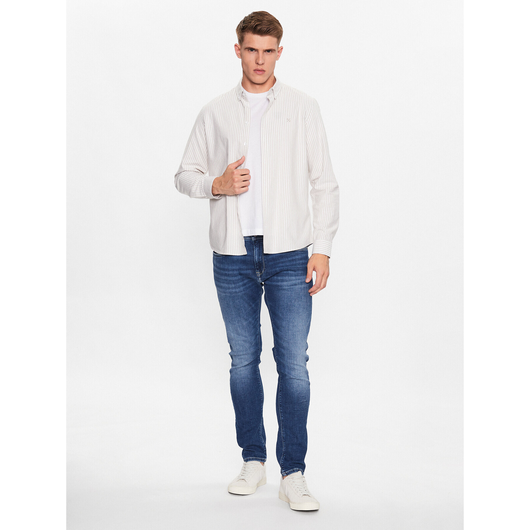 Pepe Jeans Džínsy Stanley PM206326HS6 Modrá Tapered Fit - Pepit.sk