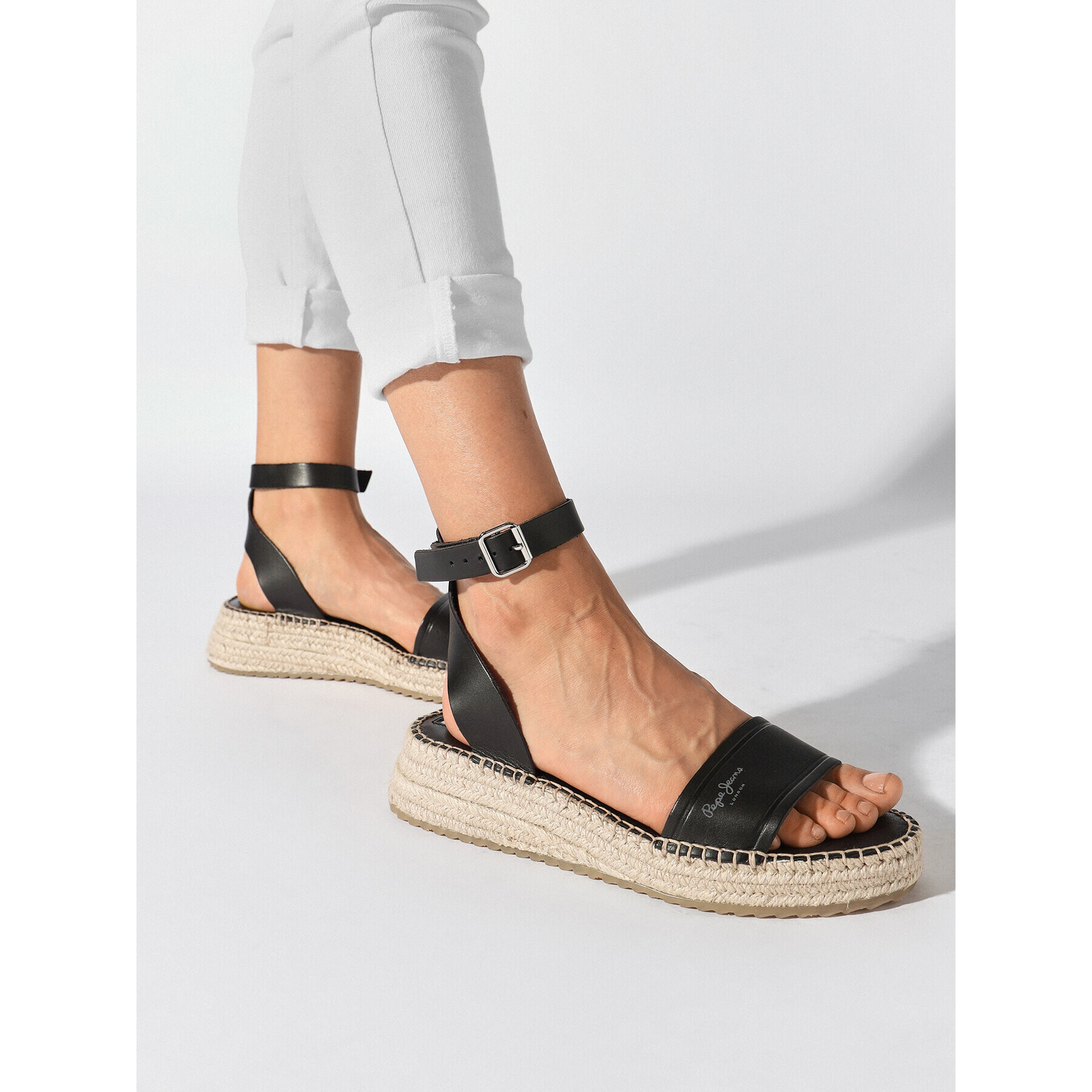 Pepe Jeans Espadrilky Kate Emboed PLS90591 Čierna - Pepit.sk