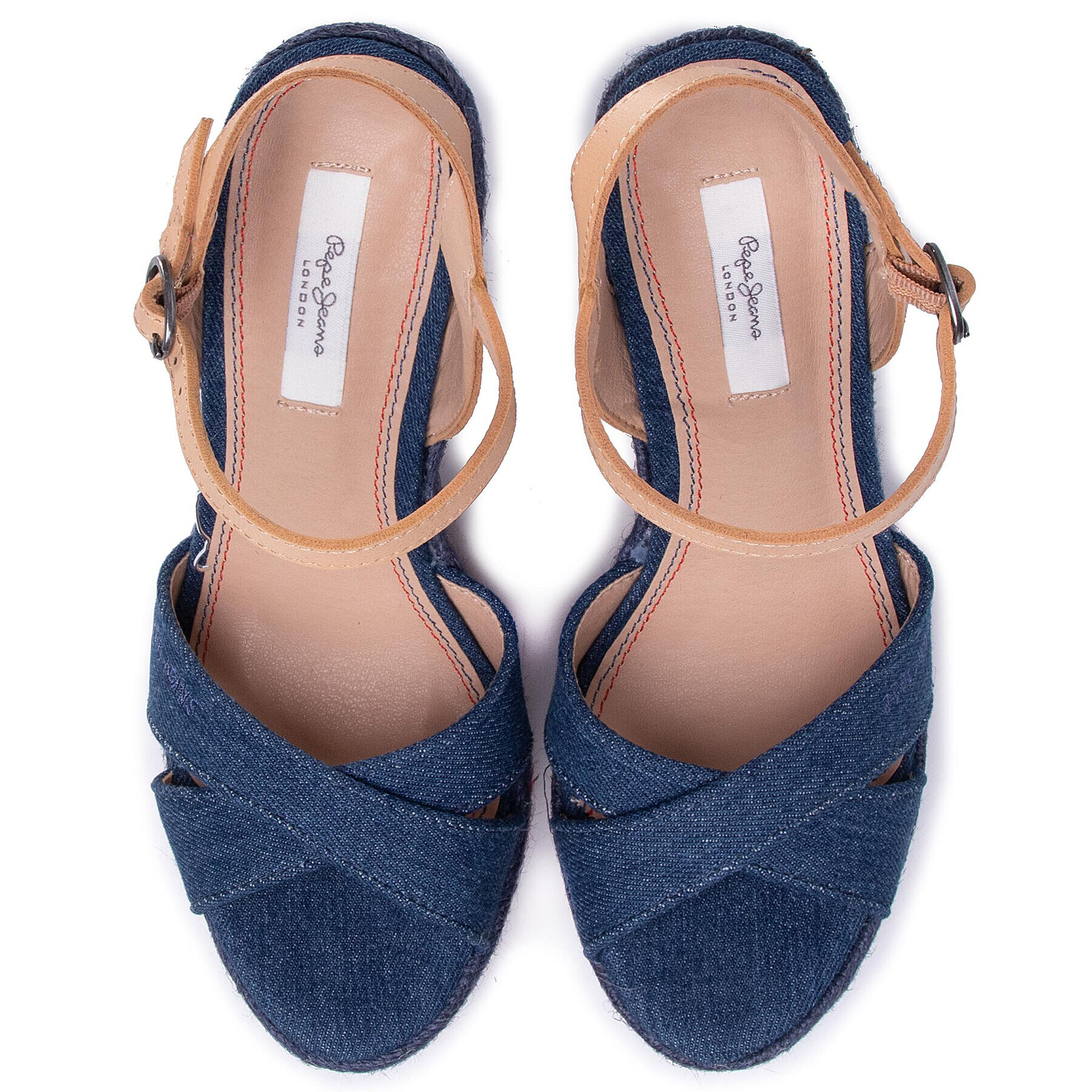 Pepe Jeans Espadrilky Ohara Jeans PLS90458 Tmavomodrá - Pepit.sk