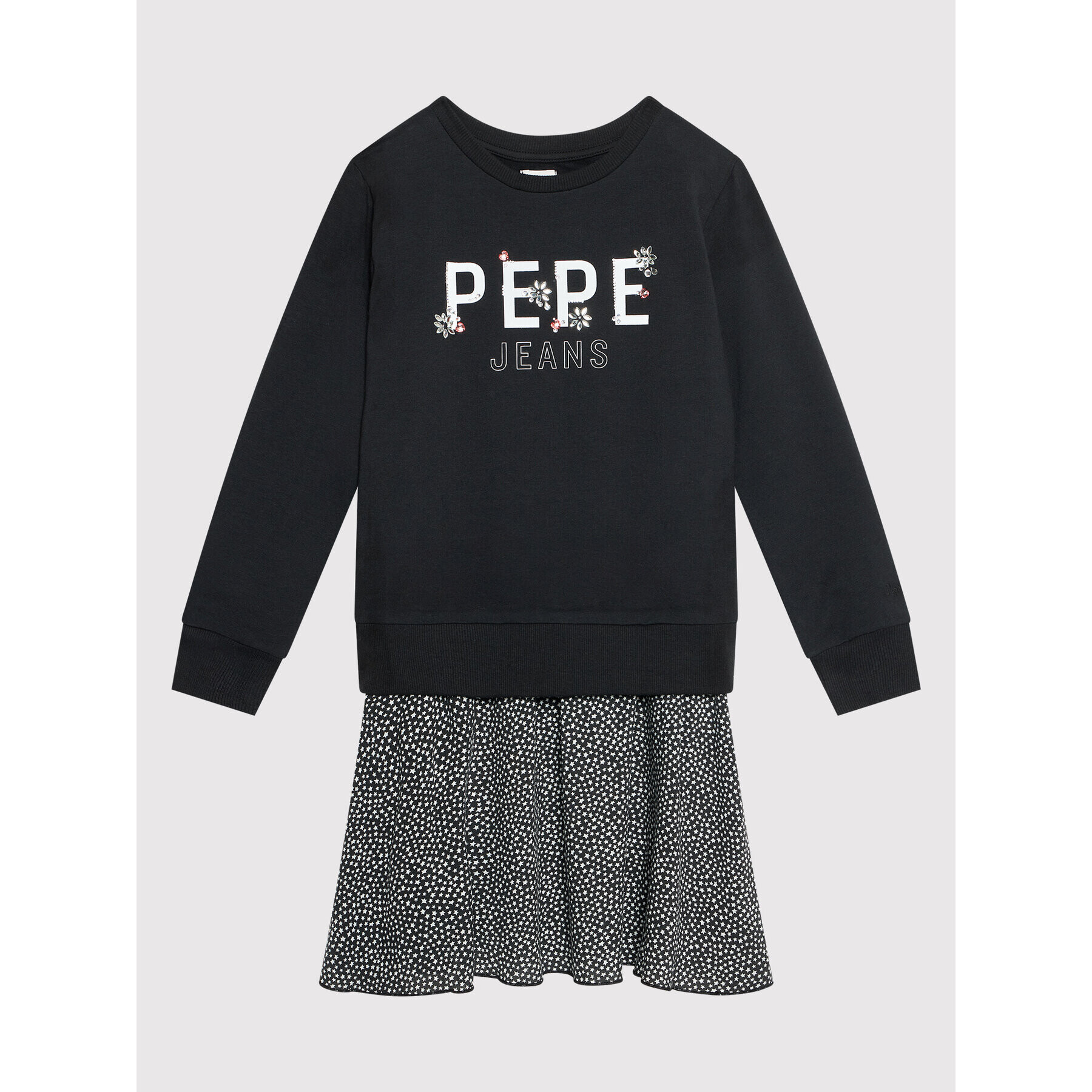 Pepe Jeans Každodenné šaty Melania PG951513 Čierna Regular Fit - Pepit.sk