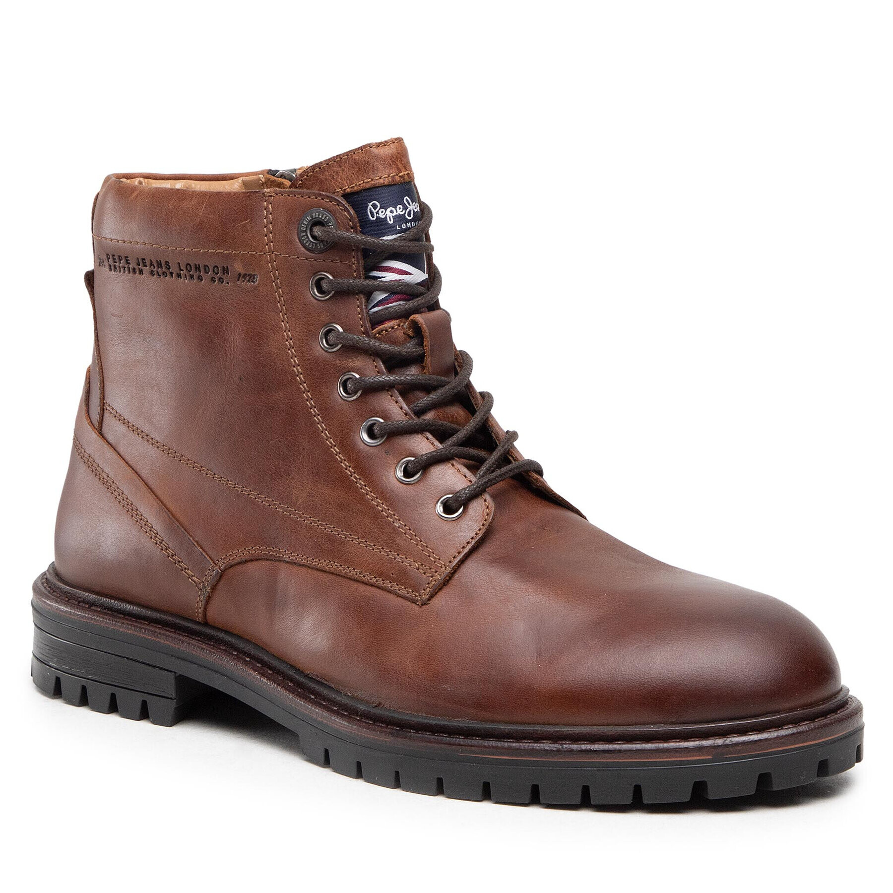 Pepe Jeans Outdoorová obuv Ned Boot Lth PMS50210 Hnedá - Pepit.sk