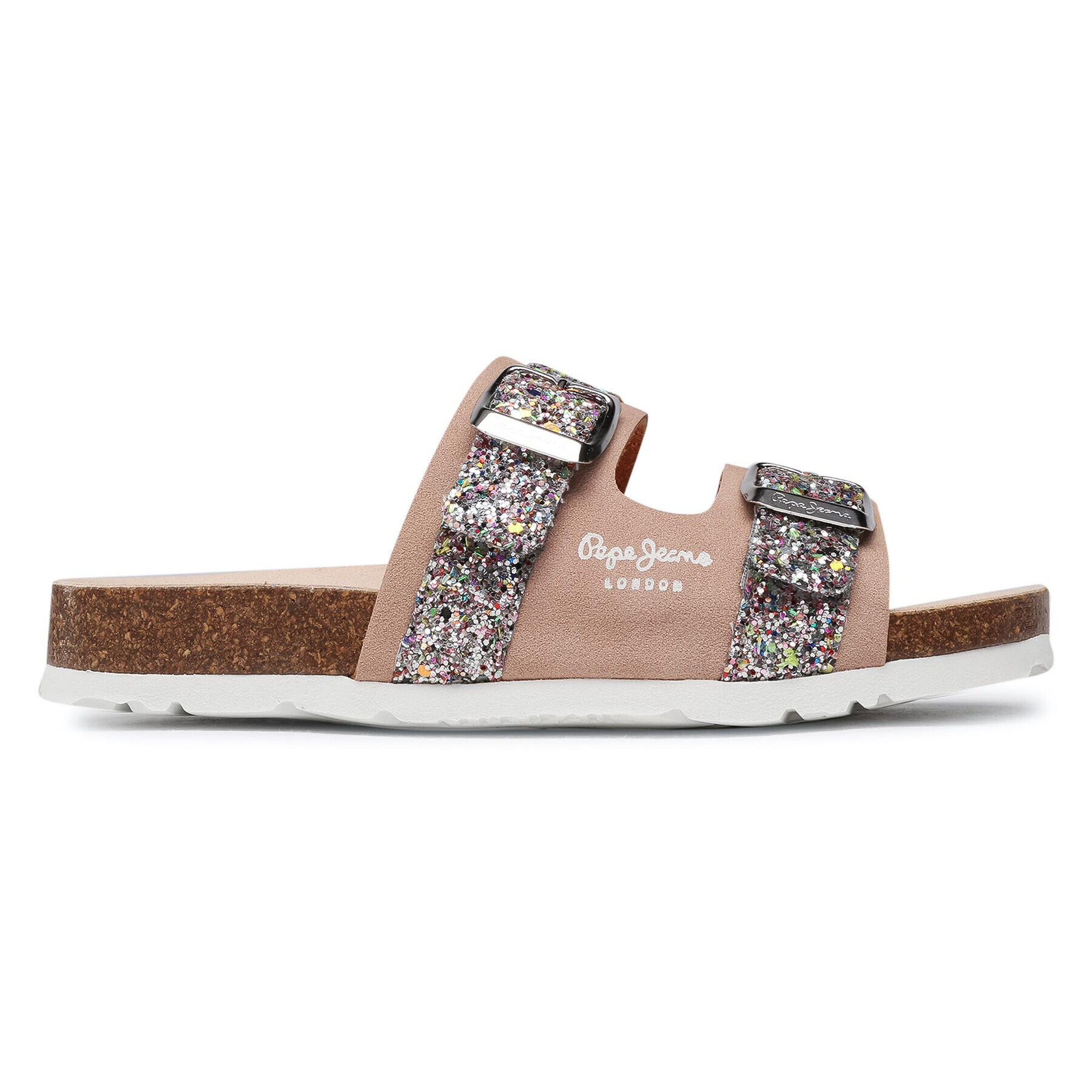 Pepe Jeans Šľapky Bio Pala Glitter PGS90168 Béžová - Pepit.sk