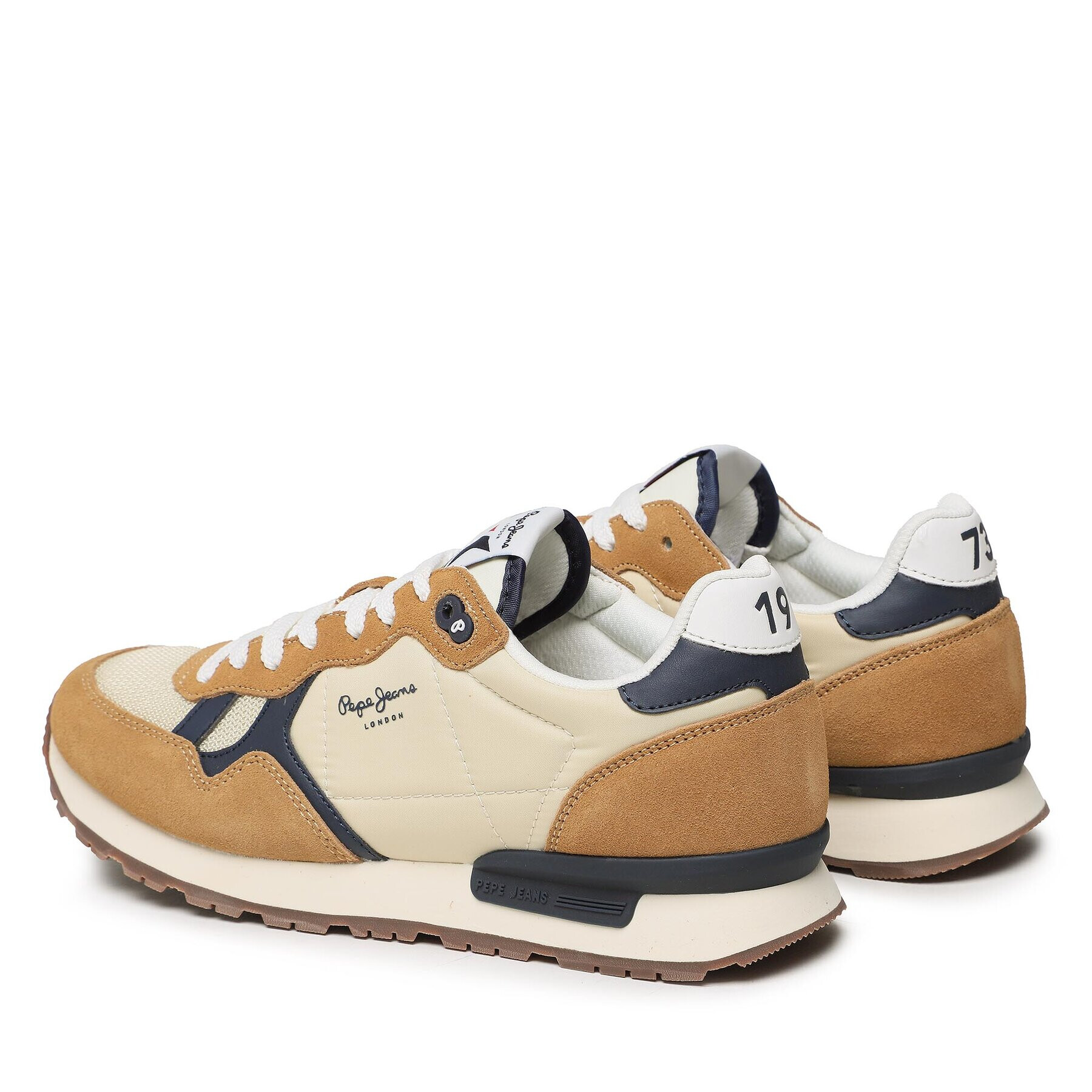 Pepe Jeans Sneakersy Brit Man Heritage PMS30924 Béžová - Pepit.sk