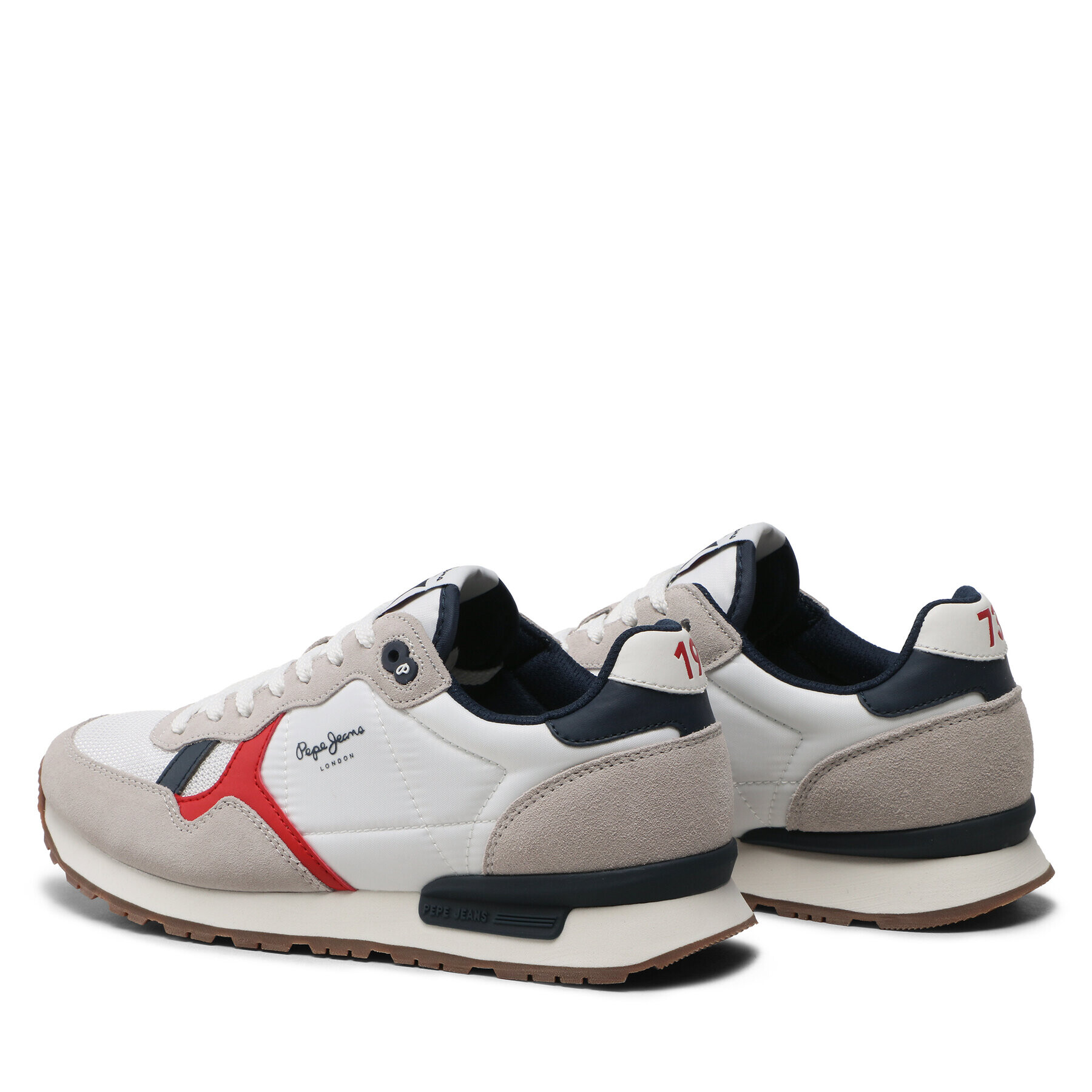 Pepe Jeans Sneakersy Brit Man Heritage PMS30924 Biela - Pepit.sk