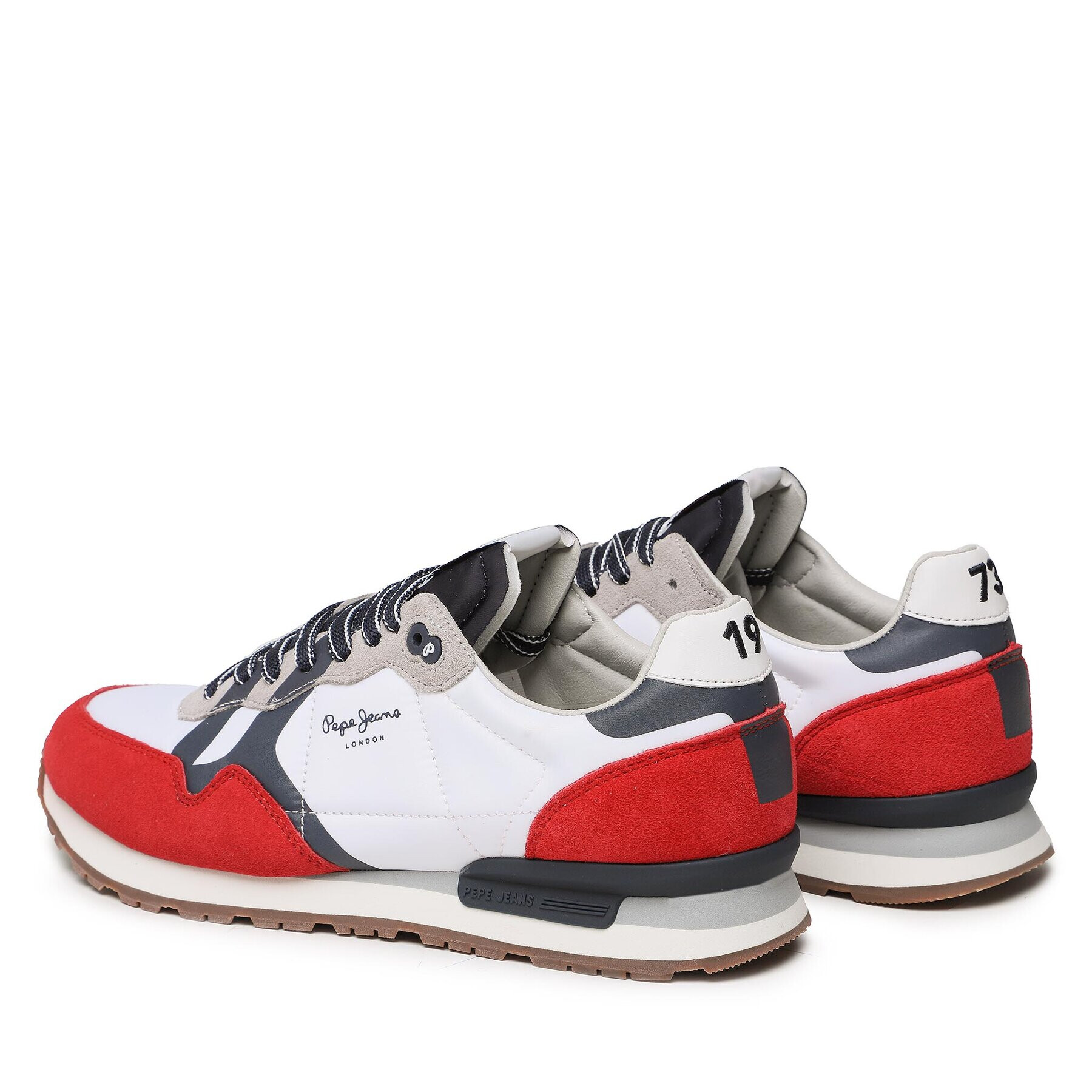 Pepe Jeans Sneakersy Brit Man Print PMS30923 Biela - Pepit.sk