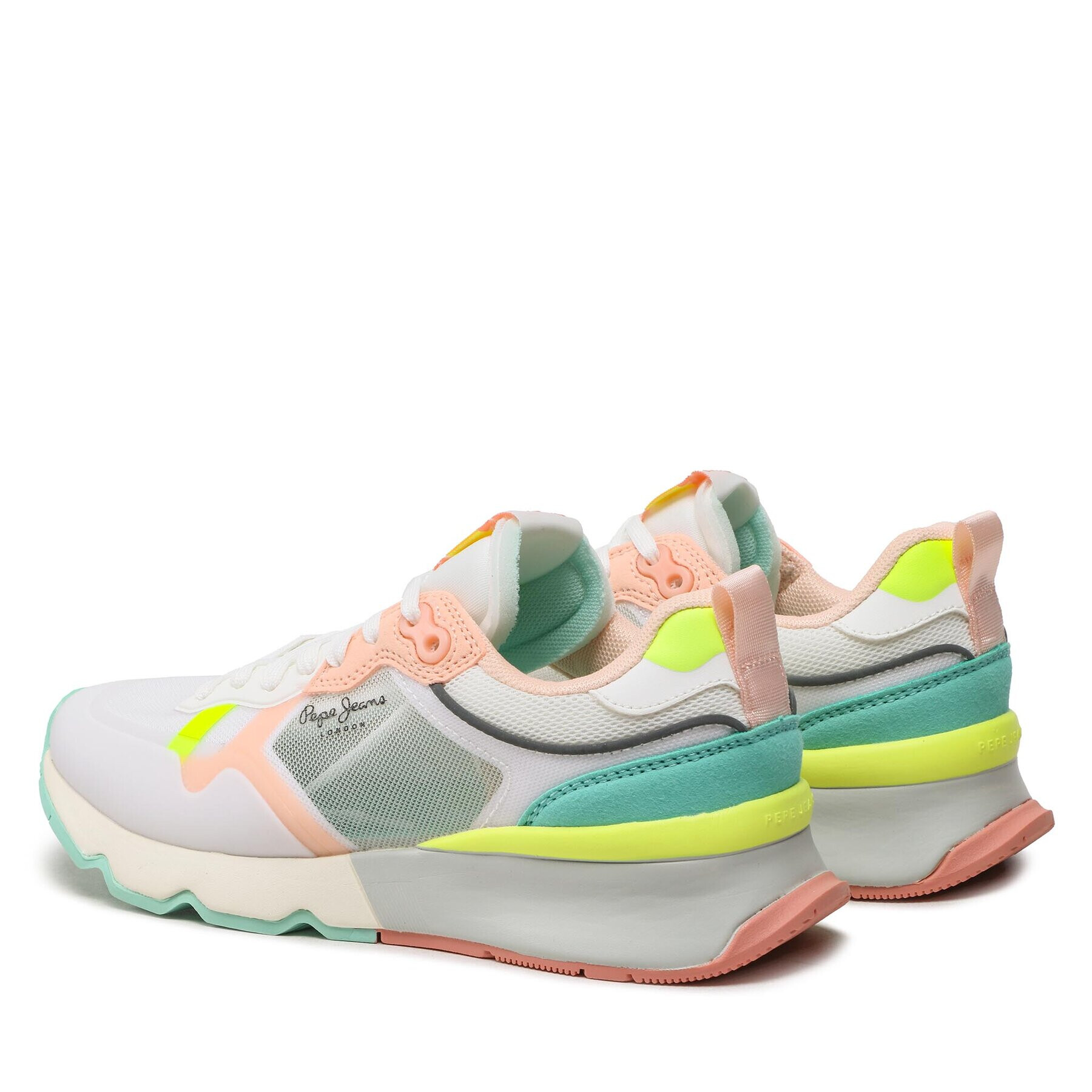 Pepe Jeans Sneakersy Brit Pro Bright W PLS31457 Biela - Pepit.sk