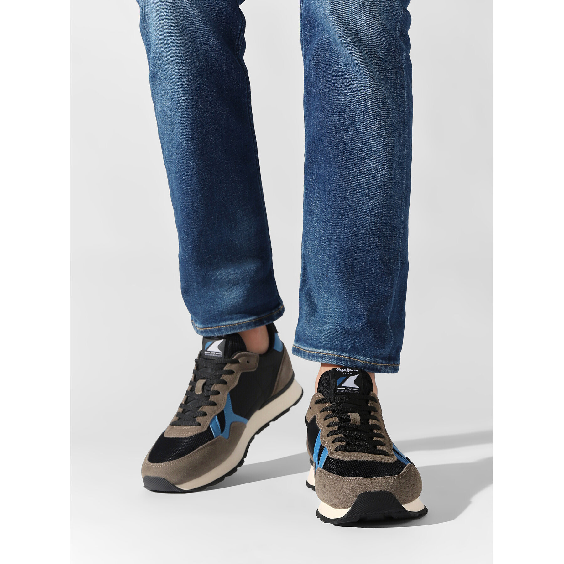 Pepe Jeans Sneakersy Britt Man Studio Green PMS30851 Hnedá - Pepit.sk