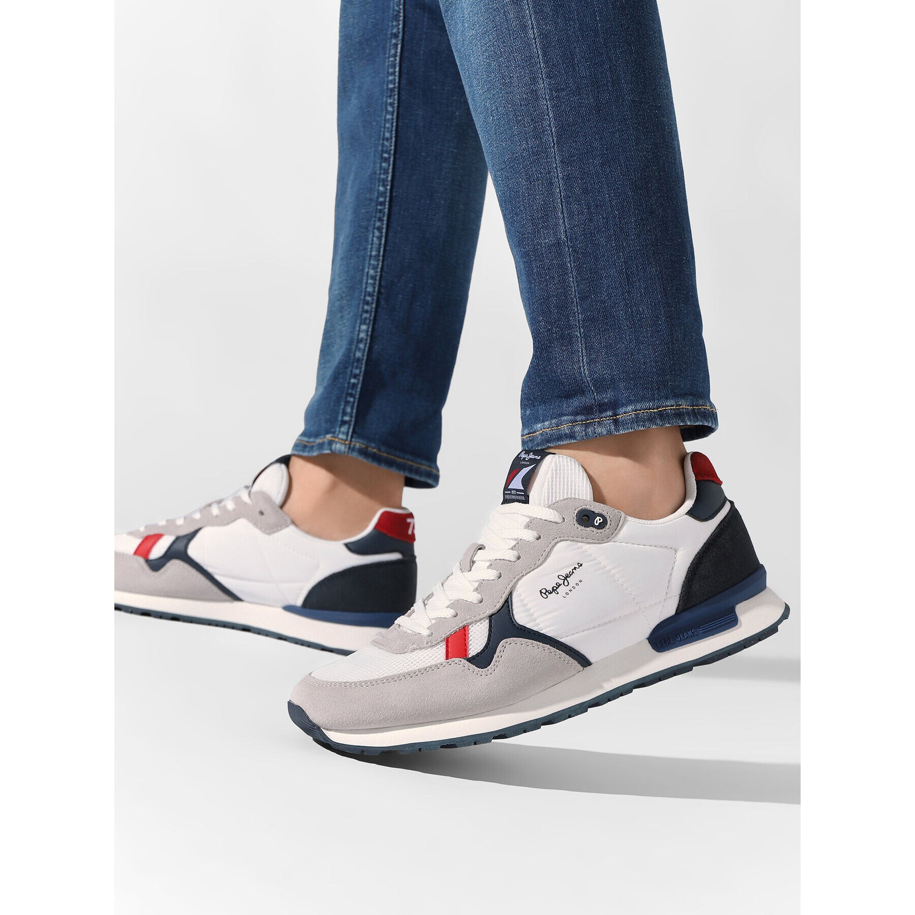 Pepe Jeans Sneakersy Britt Man Studio PMS30851 Biela - Pepit.sk