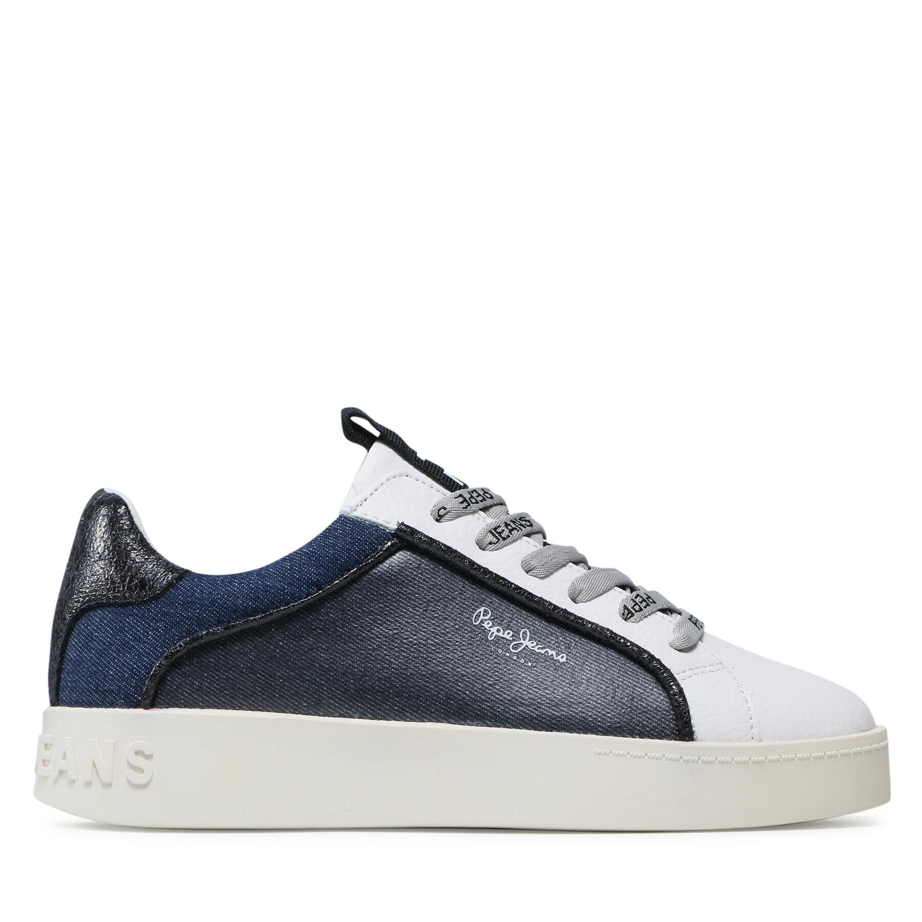 Pepe Jeans Sneakersy Brixton Denim PLS31212 Tmavomodrá - Pepit.sk