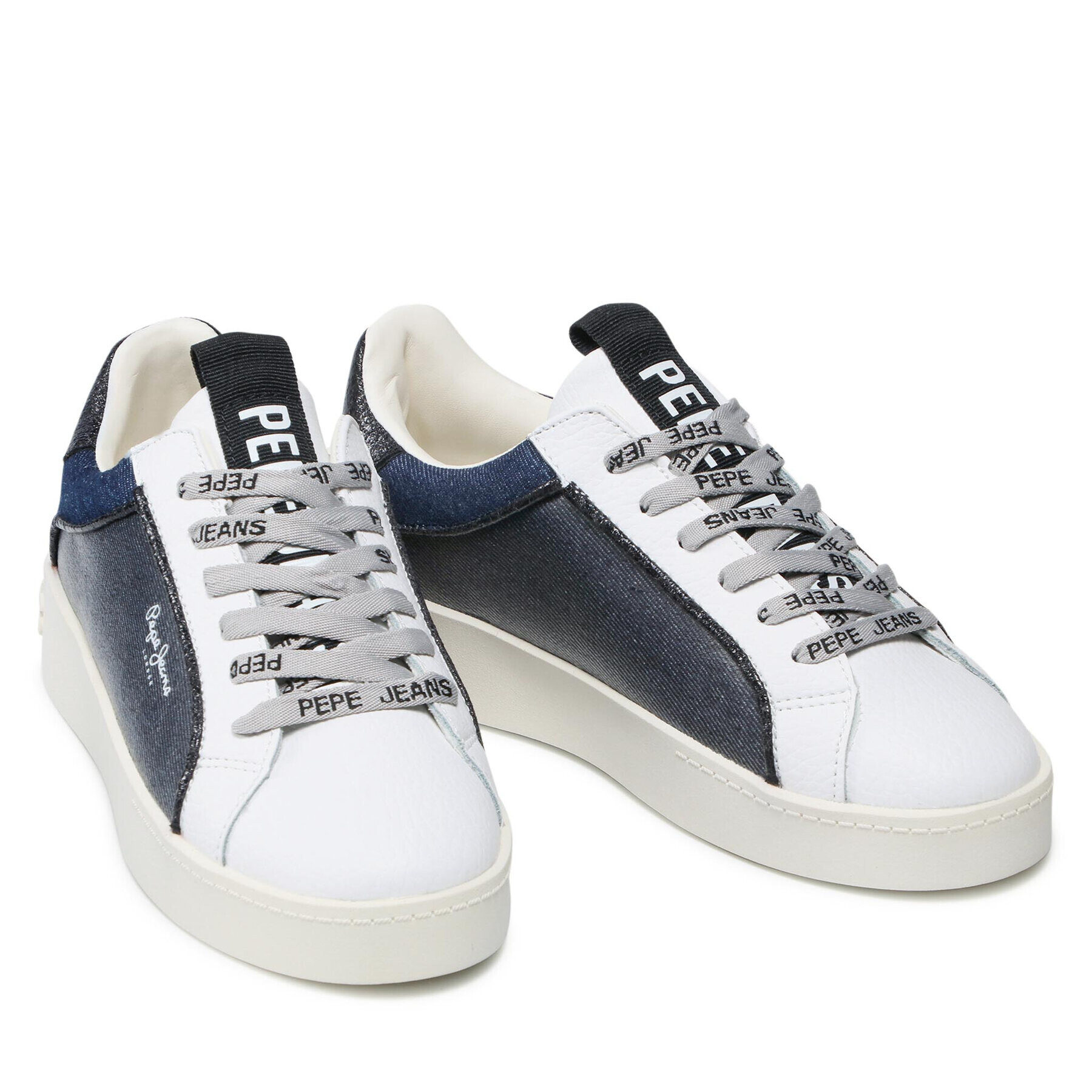 Pepe Jeans Sneakersy Brixton Denim PLS31212 Tmavomodrá - Pepit.sk