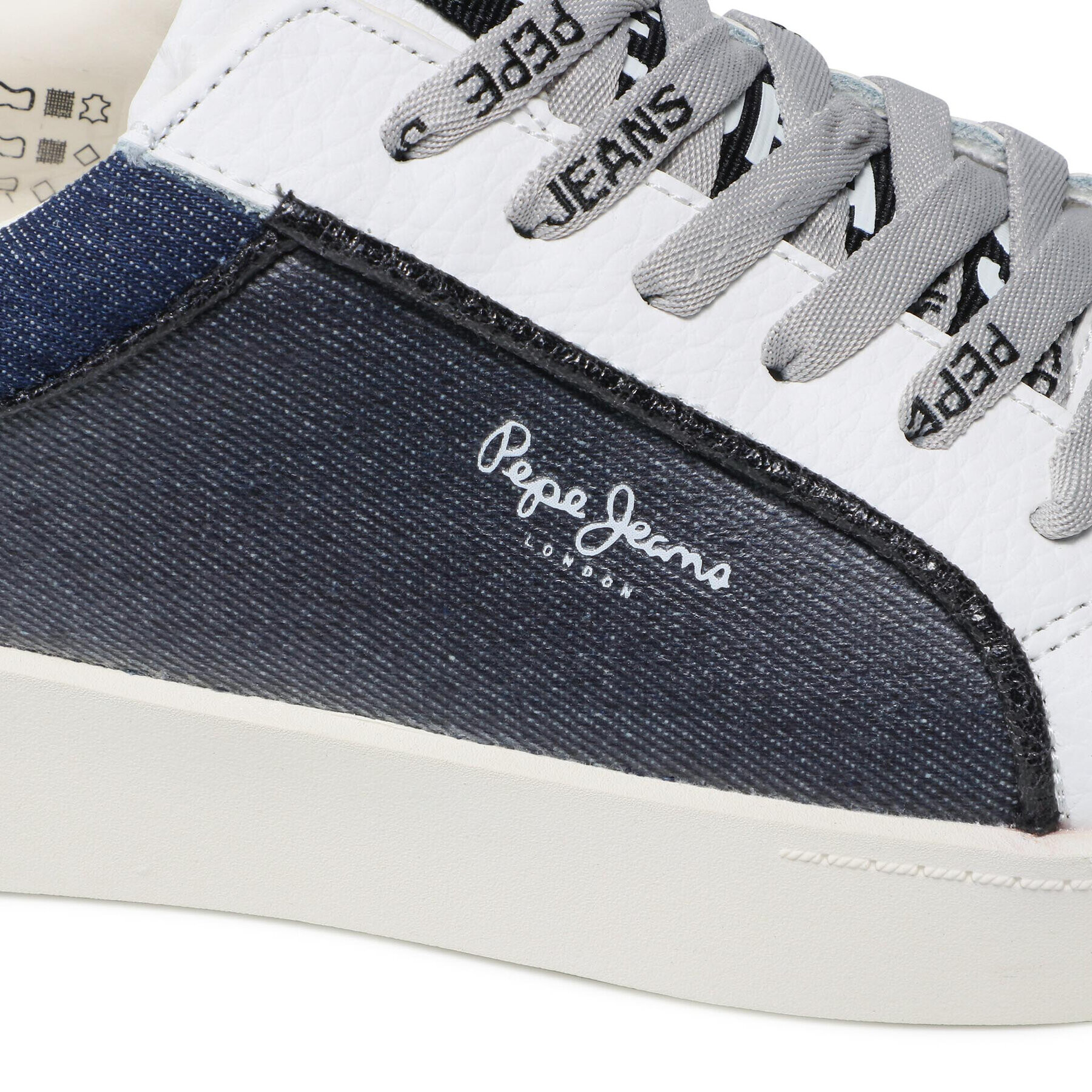 Pepe Jeans Sneakersy Brixton Denim PLS31212 Tmavomodrá - Pepit.sk