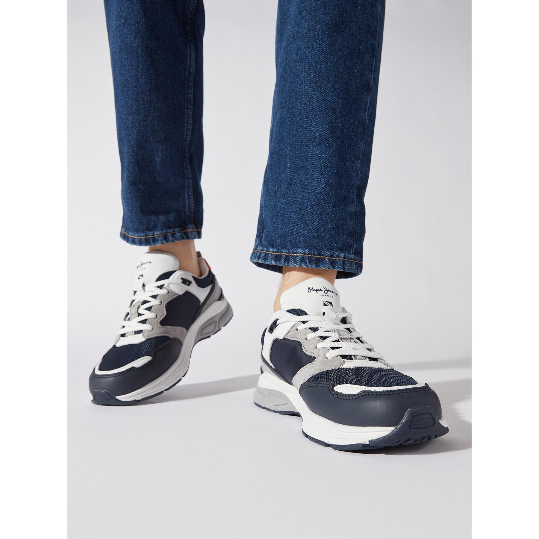 Pepe Jeans Sneakersy Dave Urban PMS30935 Tmavomodrá - Pepit.sk