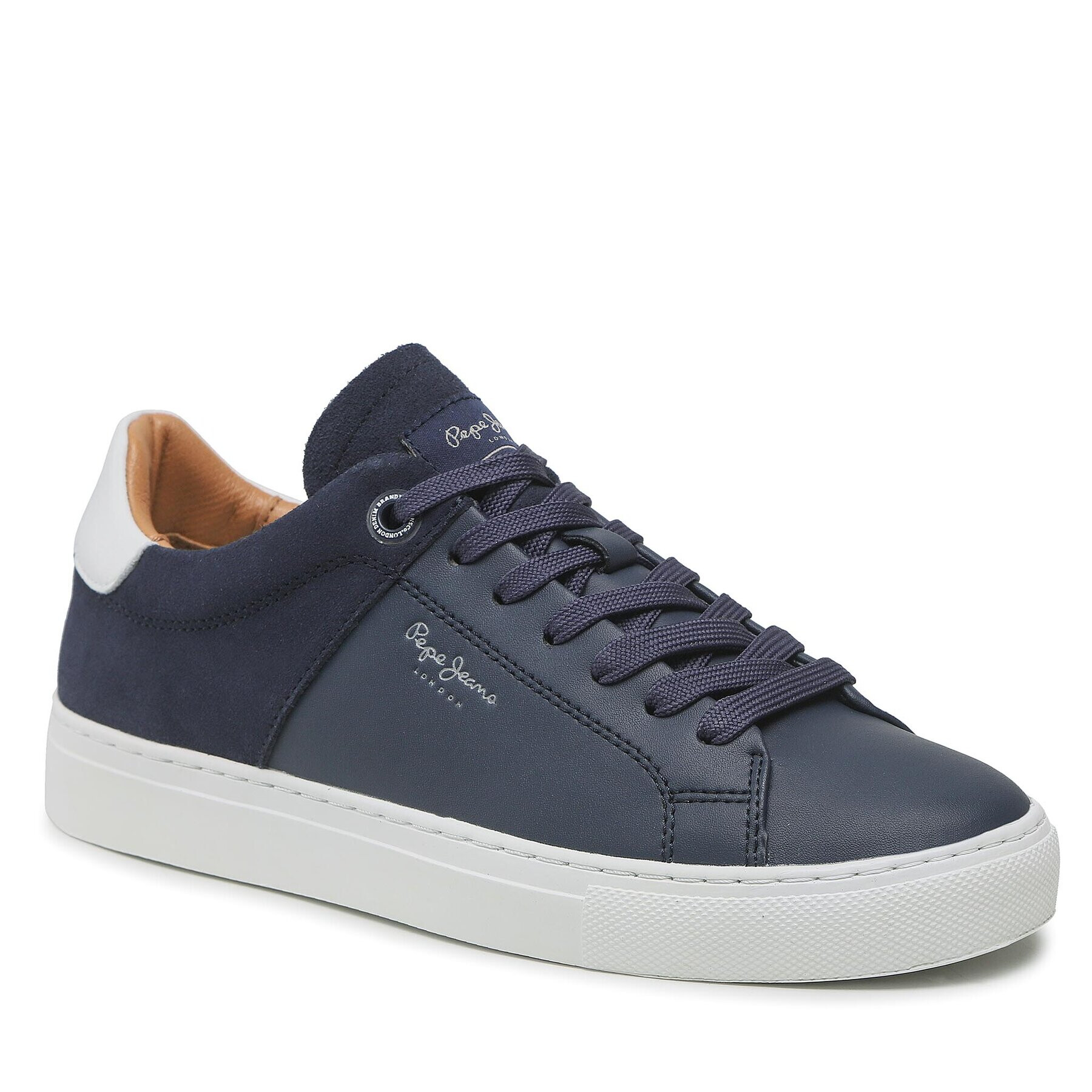 Pepe Jeans Sneakersy Joe Cup Split PMS30846 Tmavomodrá - Pepit.sk